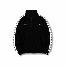 FULL SIDE LOGO (BLACK) HALF ZIP HOODIE