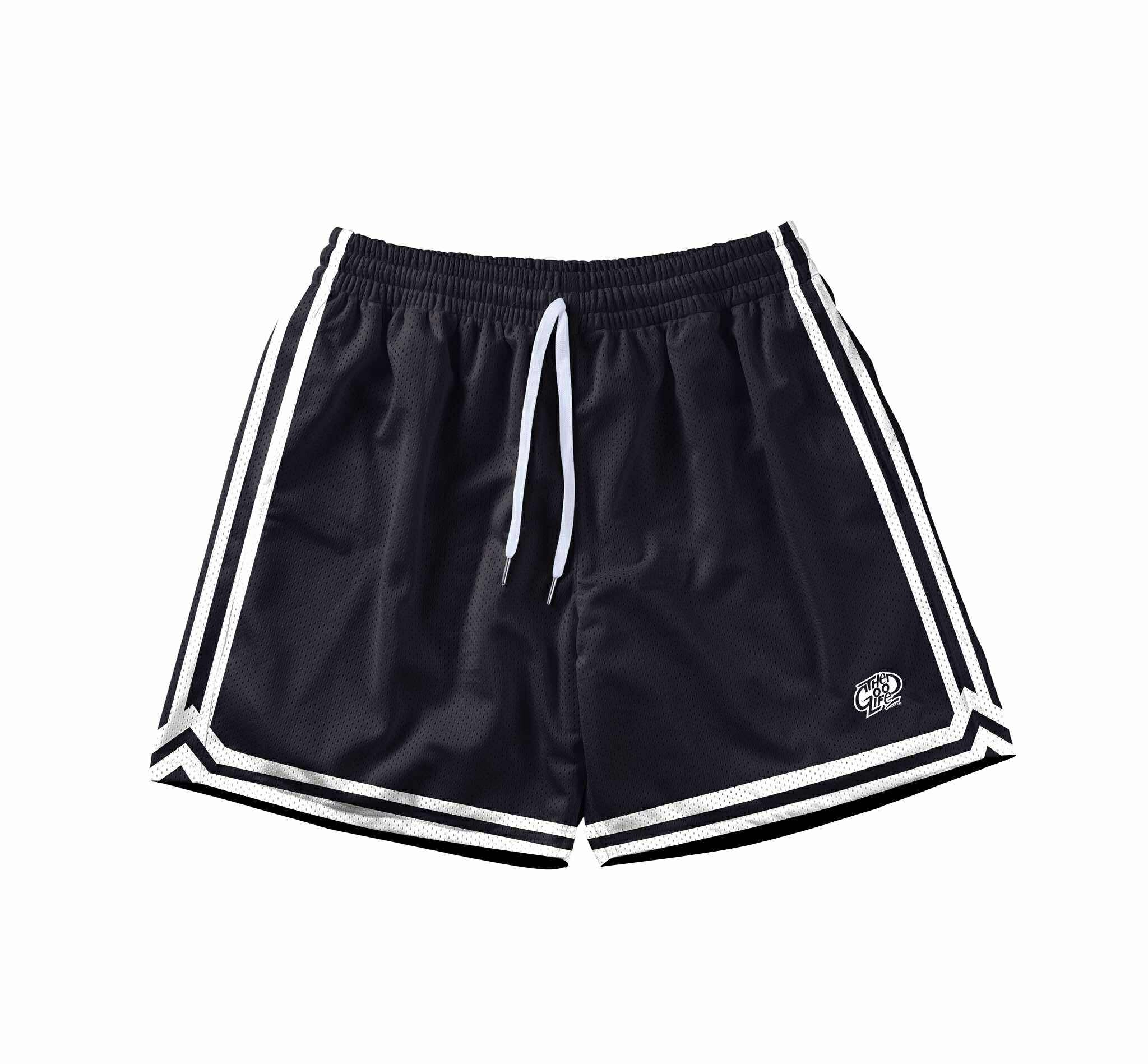 HOOPLINE (BLACK) MESH SHORTS