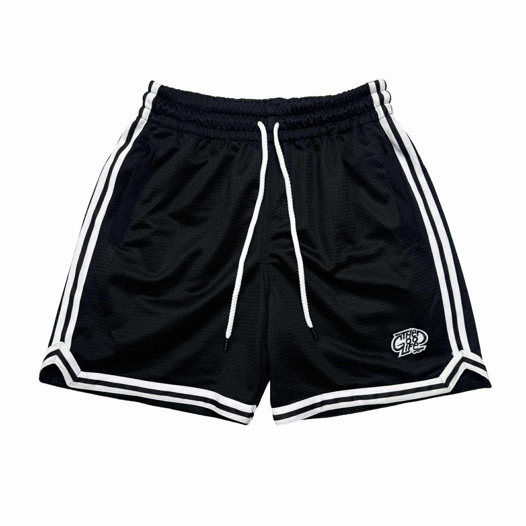 HOOPLINE (BLACK) MESH SHORTS