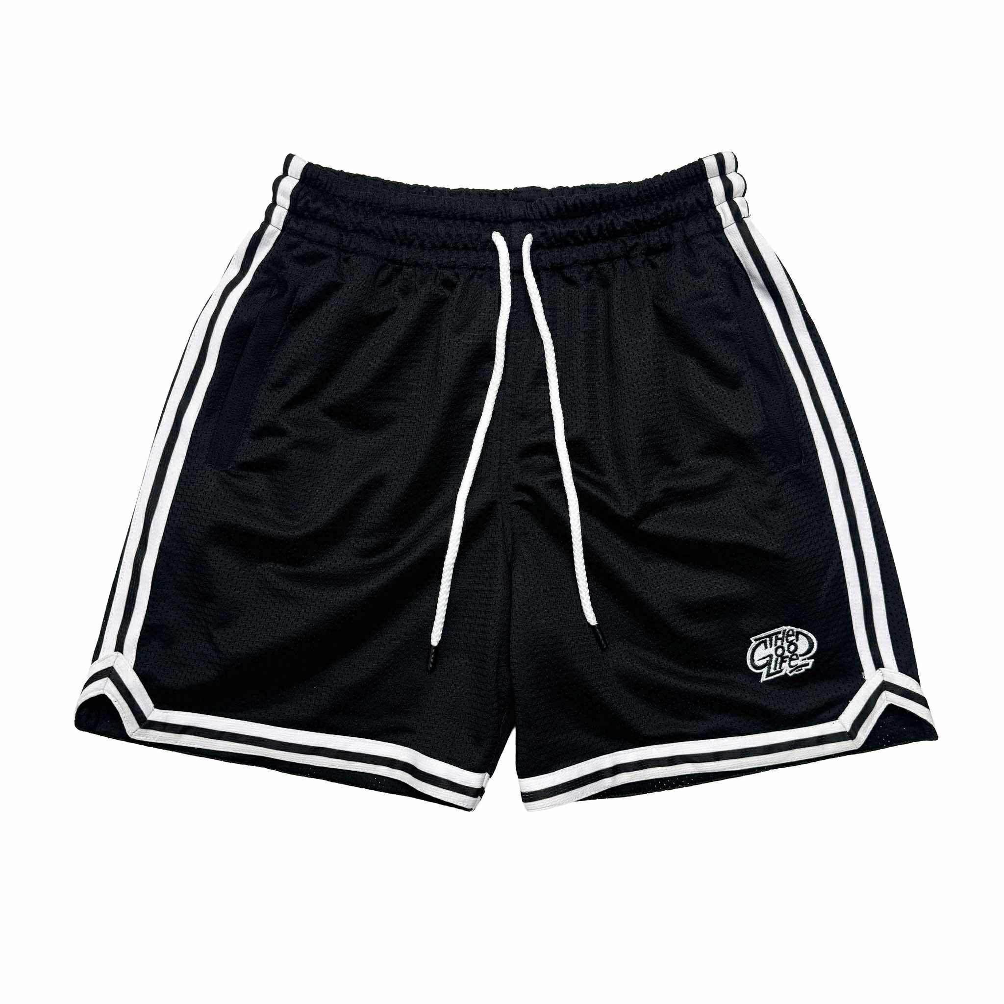 HOOPLINE (BLACK) MESH SHORTS