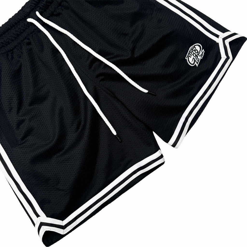 HOOPLINE (BLACK) MESH SHORTS