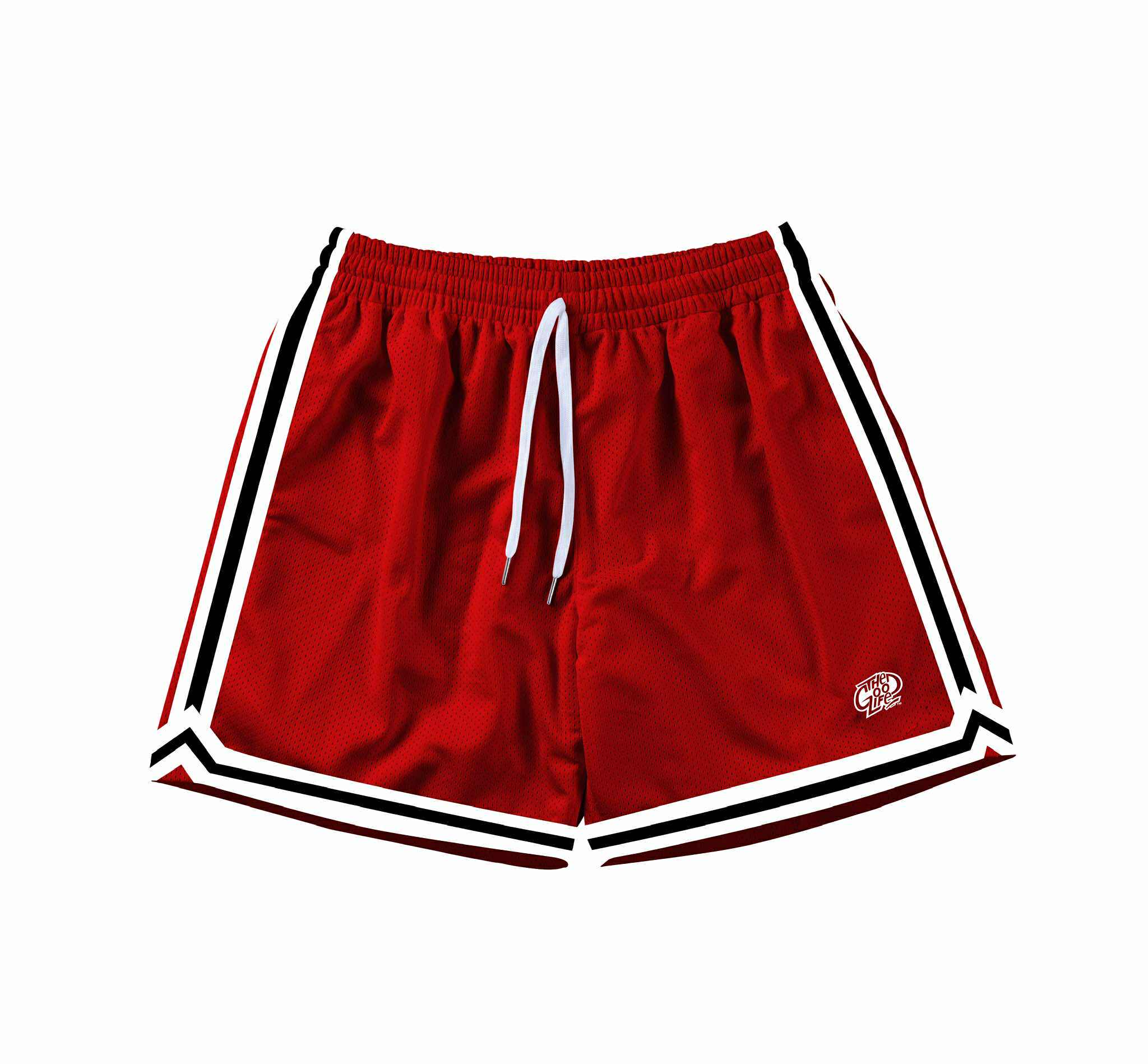 HOOPLINE (RED) MESH SHORTS