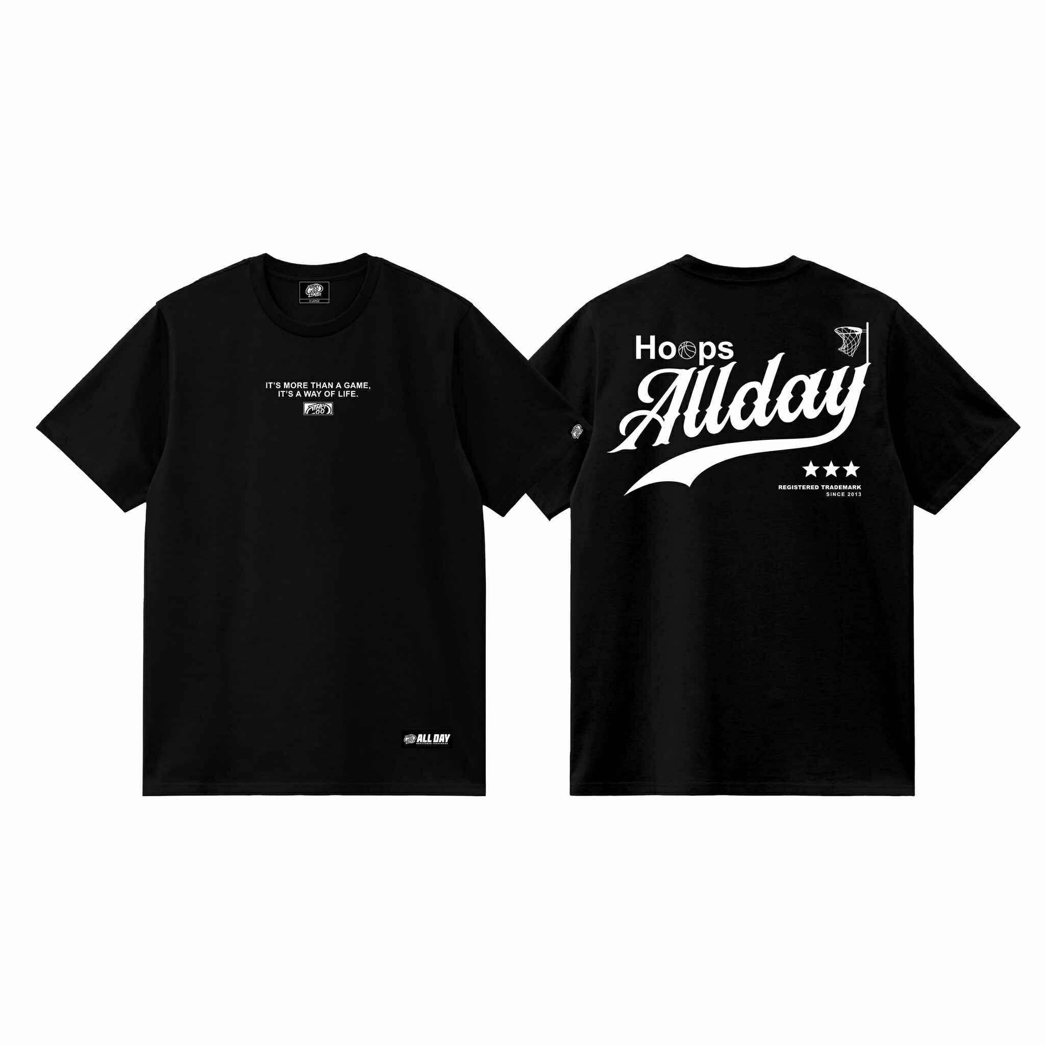 HOOPS ALLDAY (BLACK) T-SHIRT