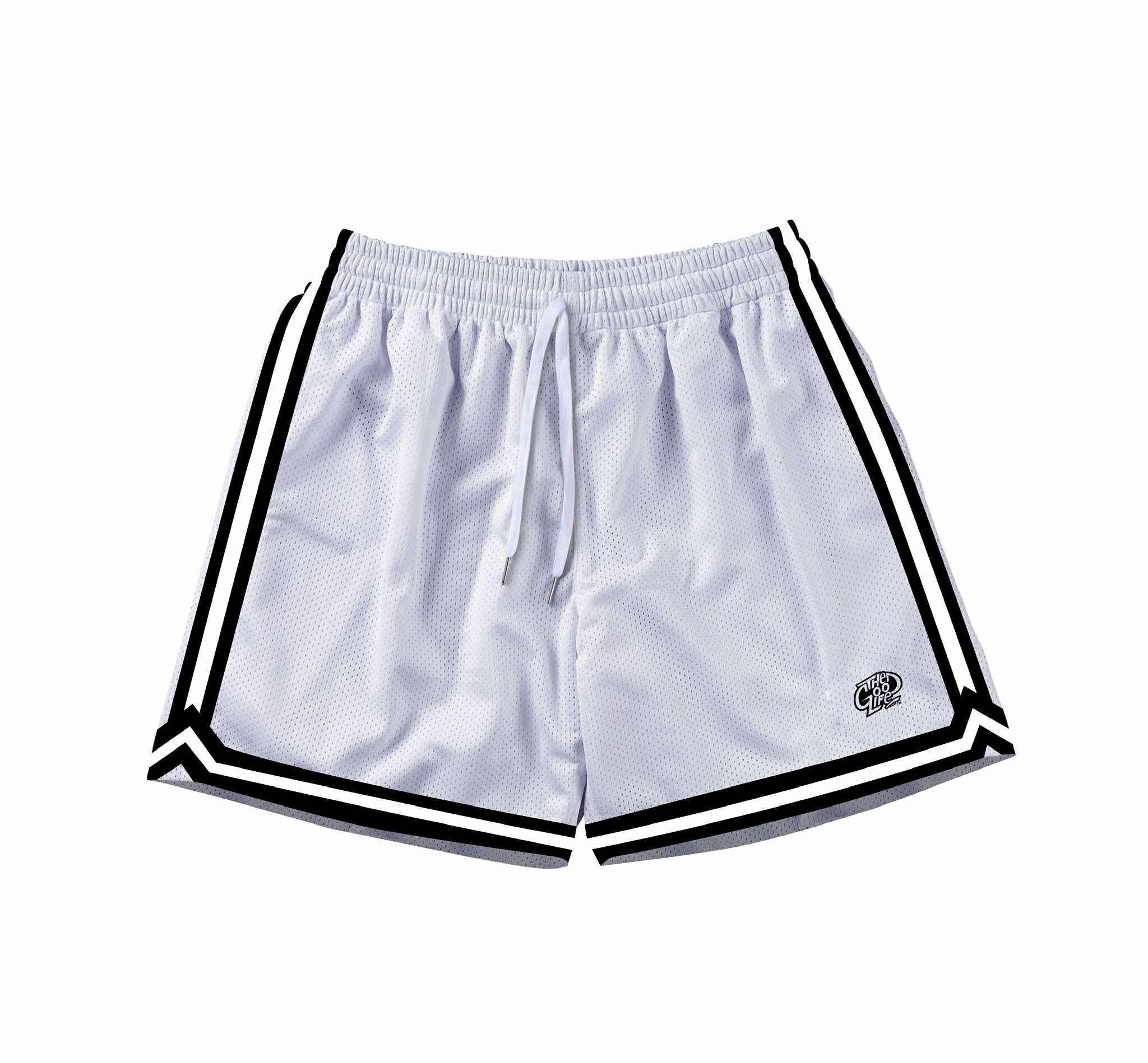 HOOPLINE (WHITE) MESH SHORTS