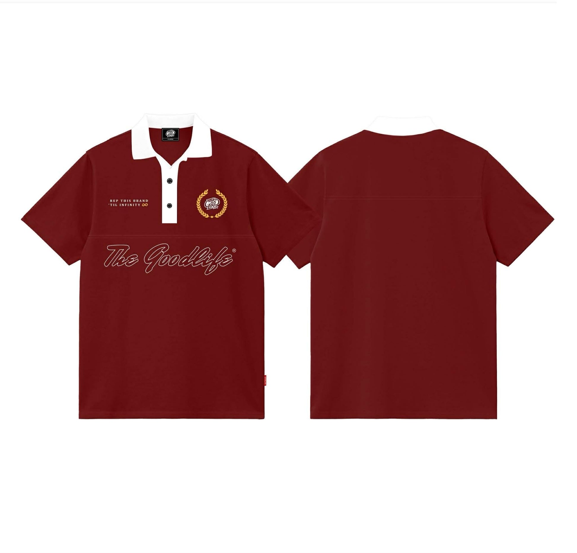 INFINITY CLUB (RED) BOXY POLO SHIRT