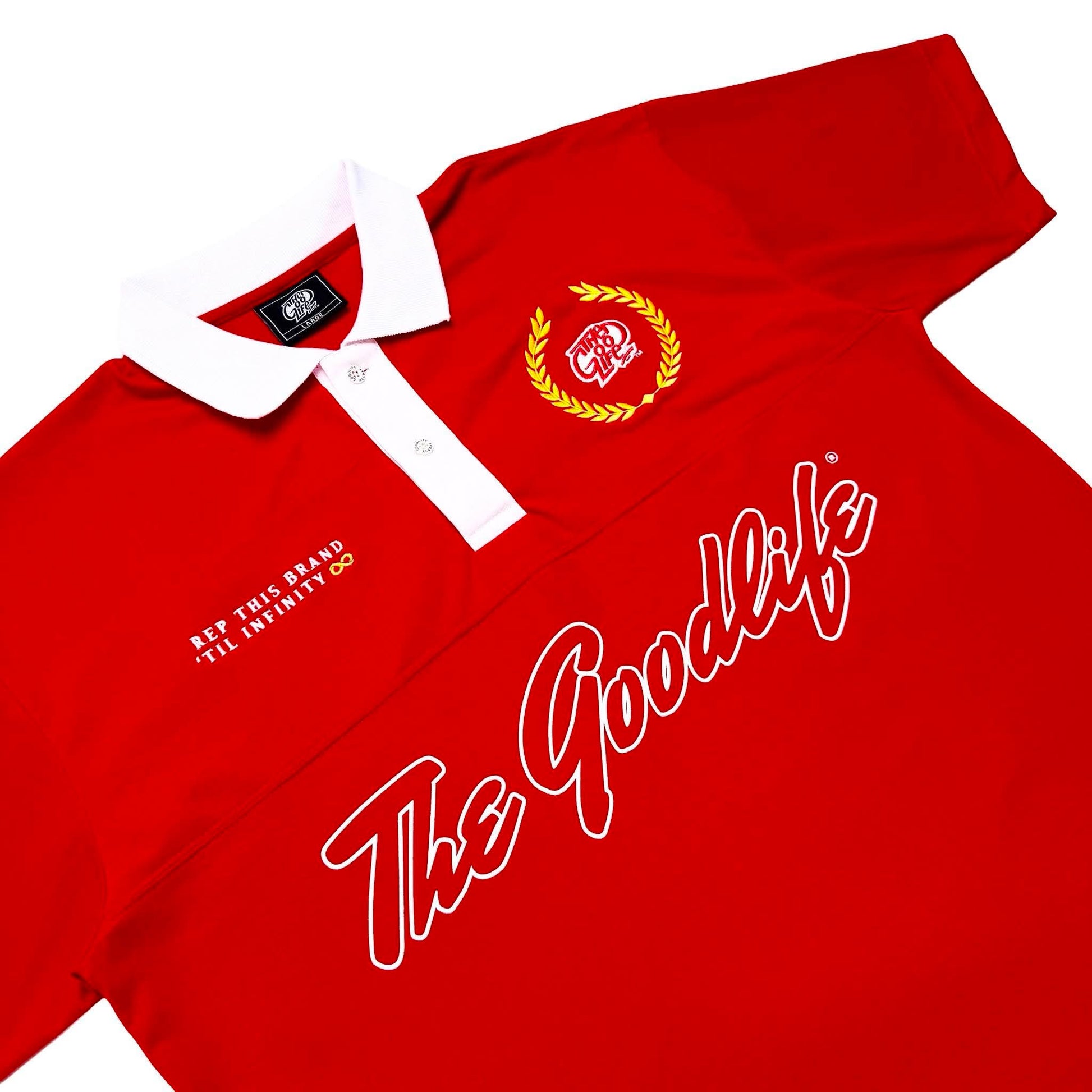 INFINITY CLUB (RED) BOXY POLO SHIRT