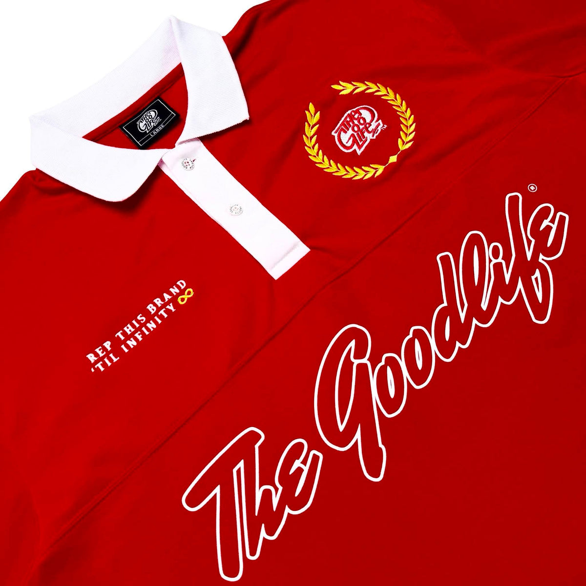INFINITY CLUB (RED) BOXY POLO SHIRT