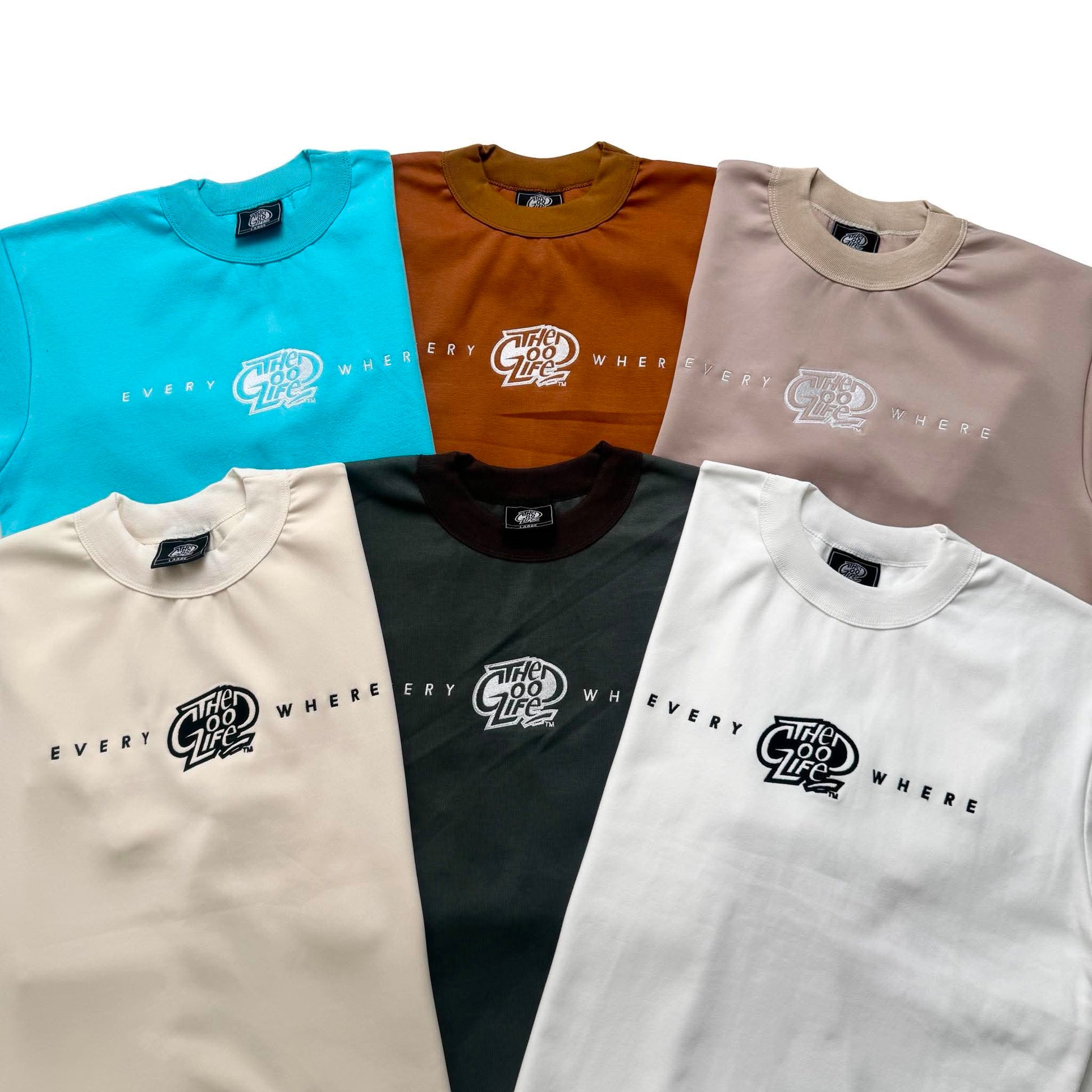 EVERYWHERE EMBRO (COLOR) INTERLOCK T-SHIRT