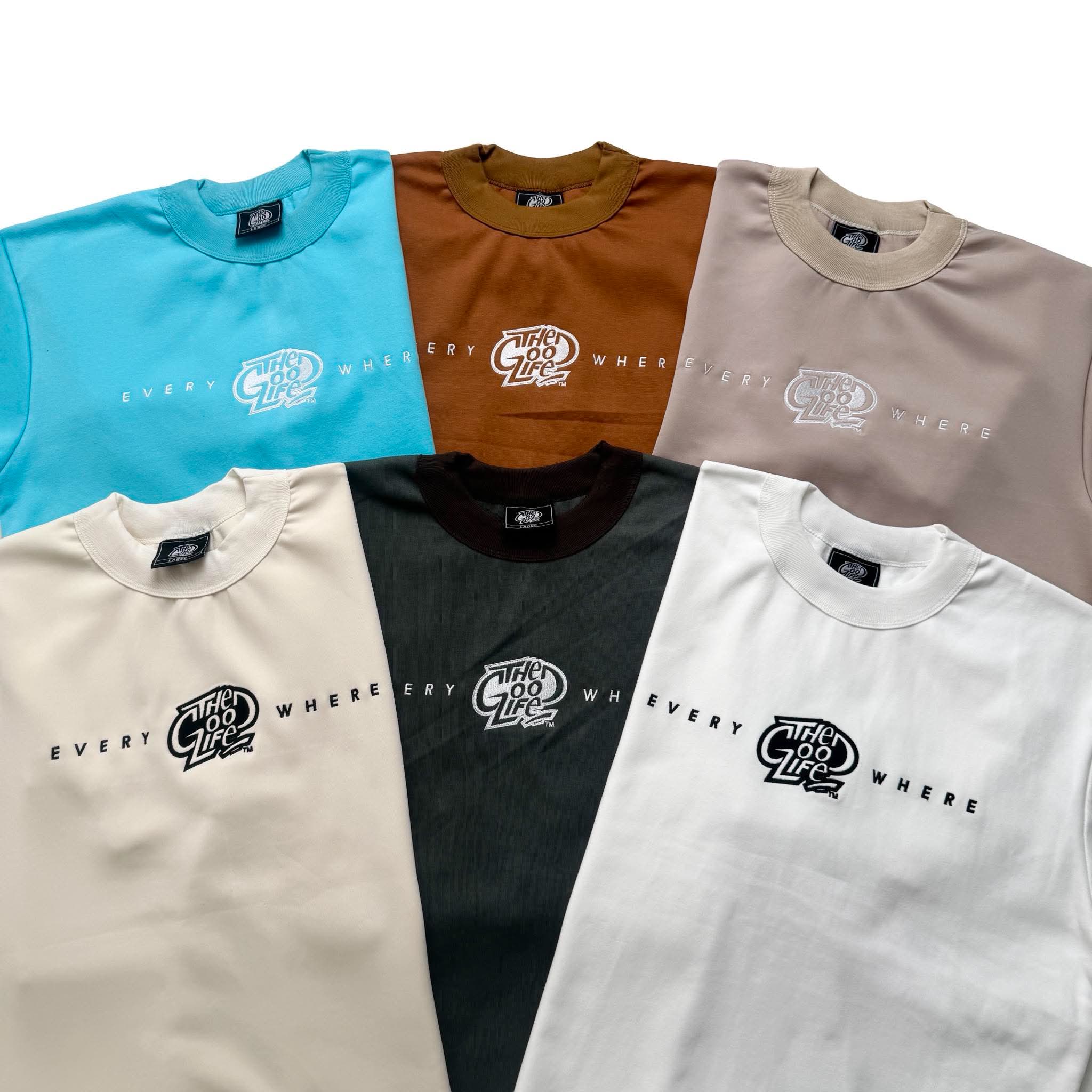 EVERYWHERE EMBRO (COLOR) INTERLOCK T-SHIRT