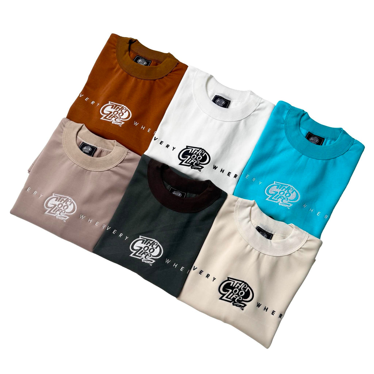 EVERYWHERE EMBRO (COLOR) INTERLOCK T-SHIRT