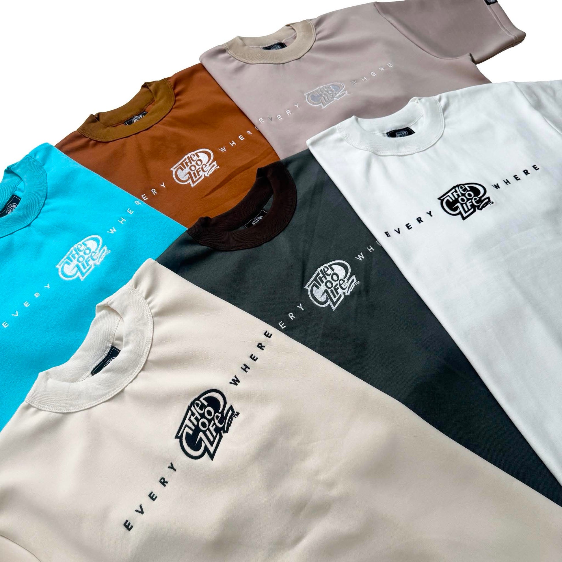 EVERYWHERE EMBRO (COLOR) INTERLOCK T-SHIRT
