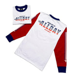 JETLIFE (3TONE WHITE) CREWNECK