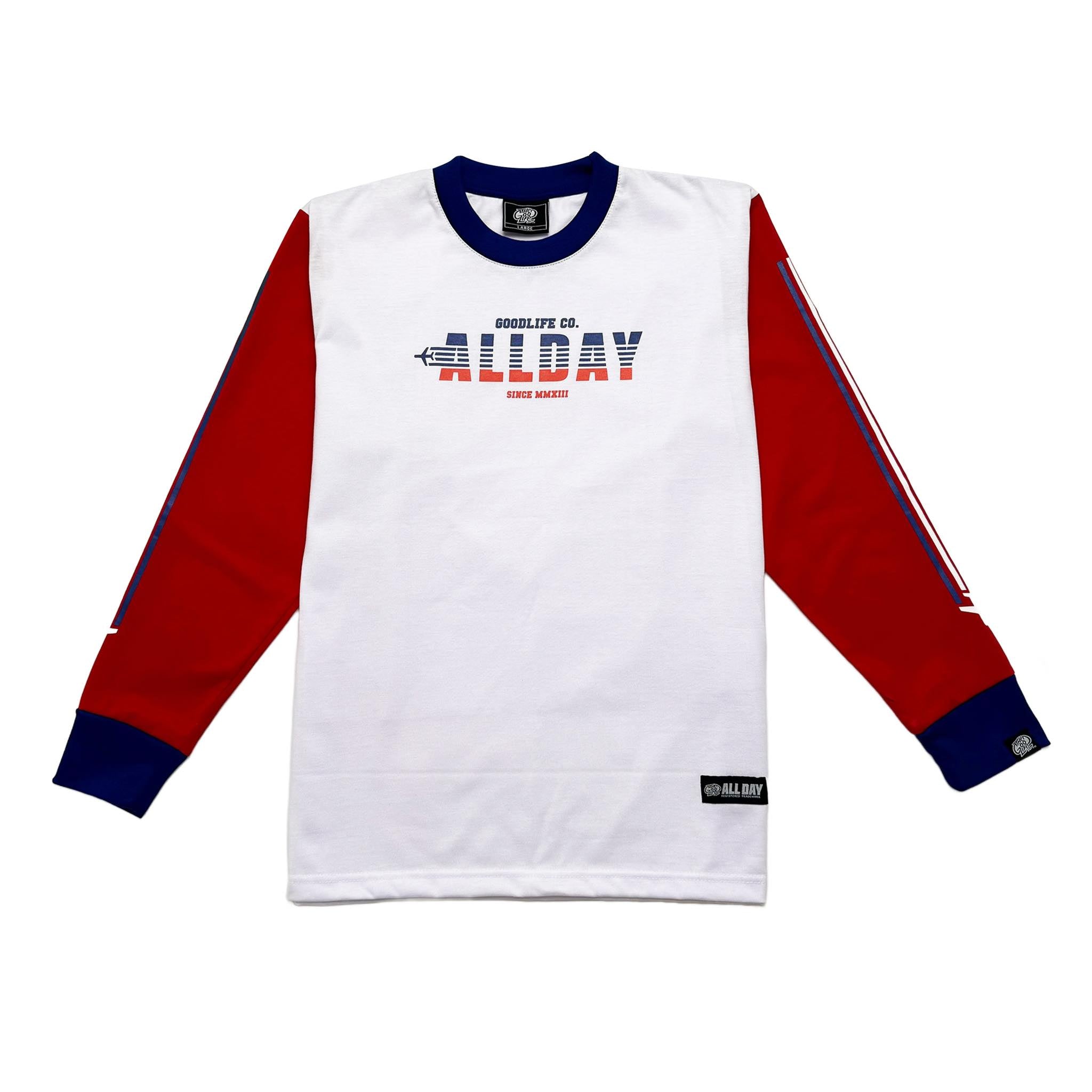 JETLIFE (3TONE WHITE) CREWNECK