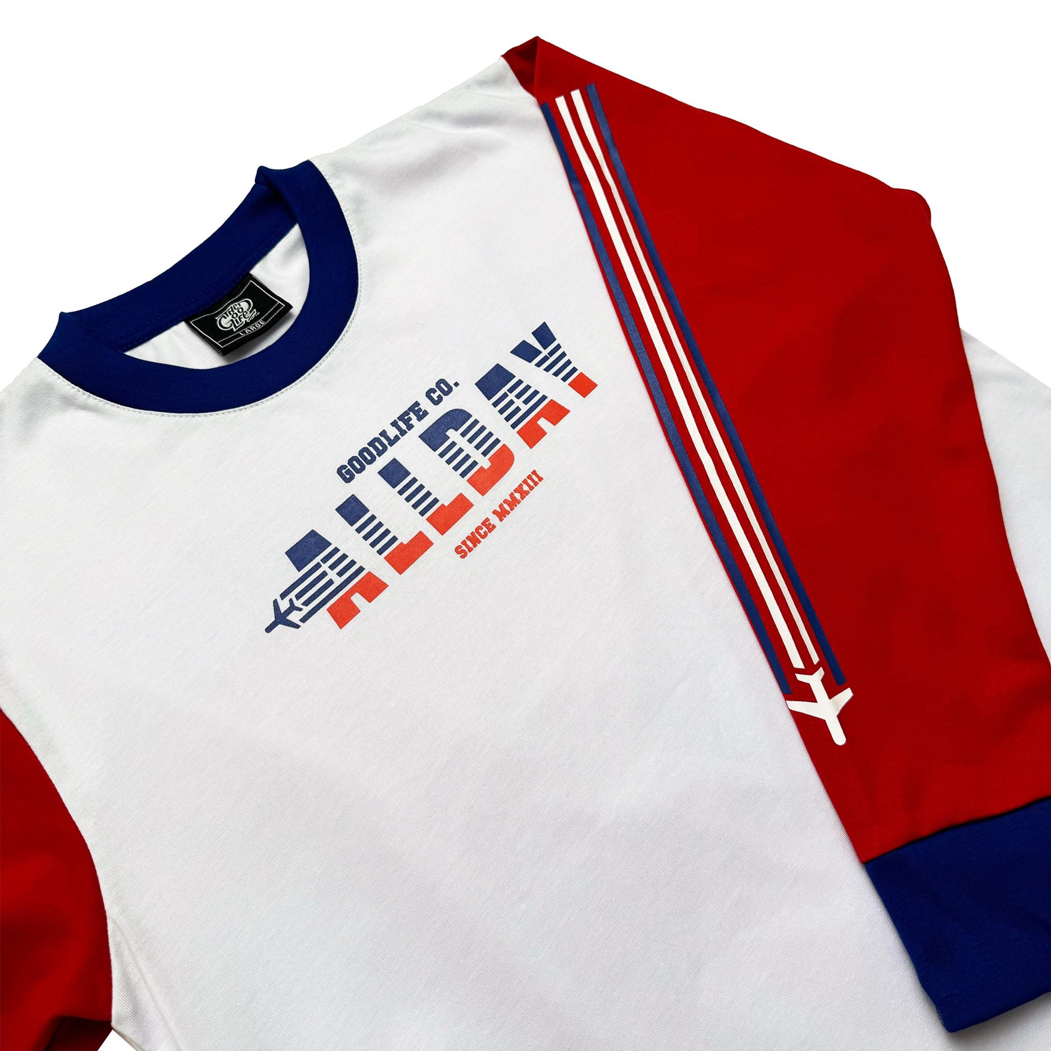 JETLIFE (3TONE WHITE) CREWNECK
