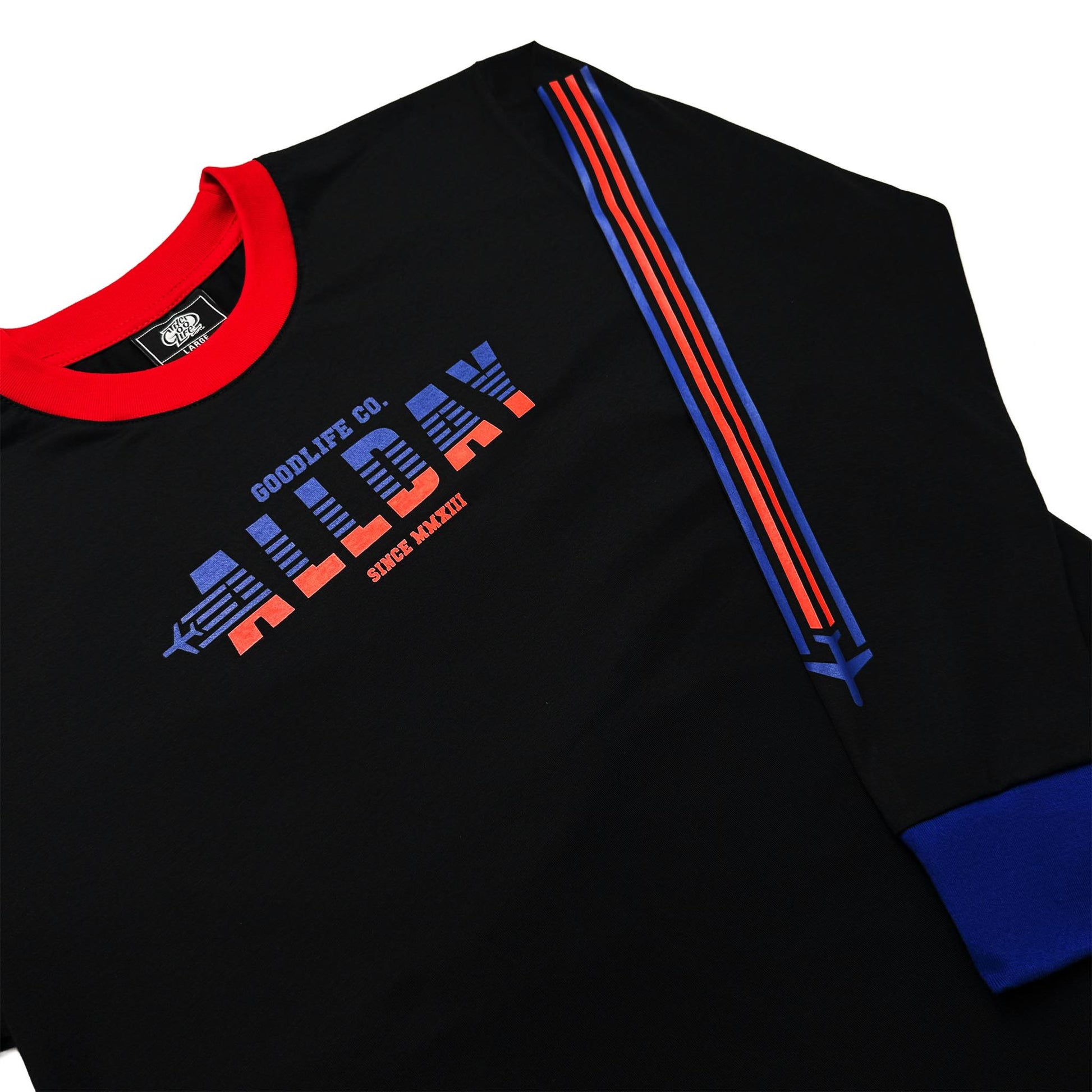 JETLIFE (3TONE BLACK) CREWNECK