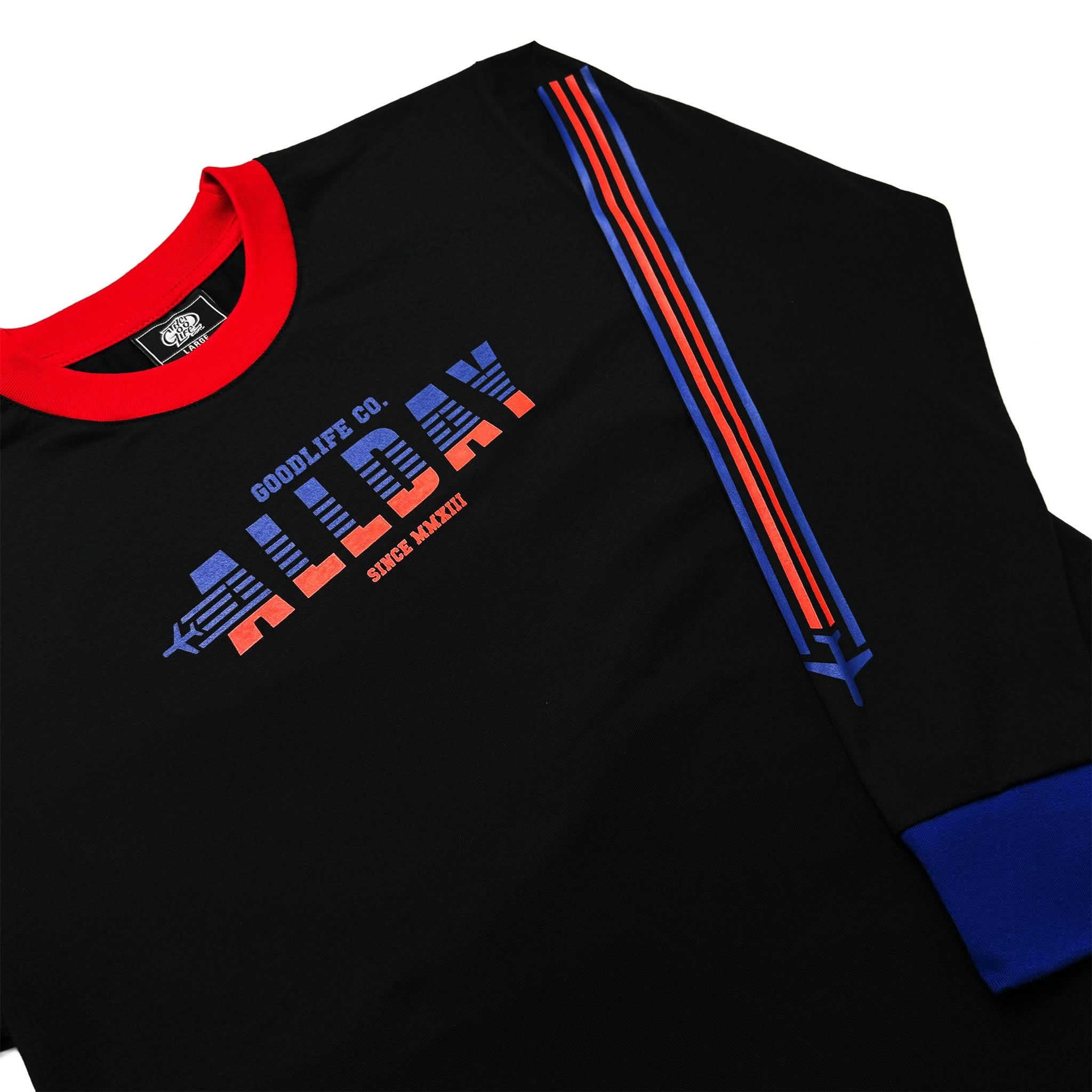 JETLIFE (3TONE BLACK) CREWNECK