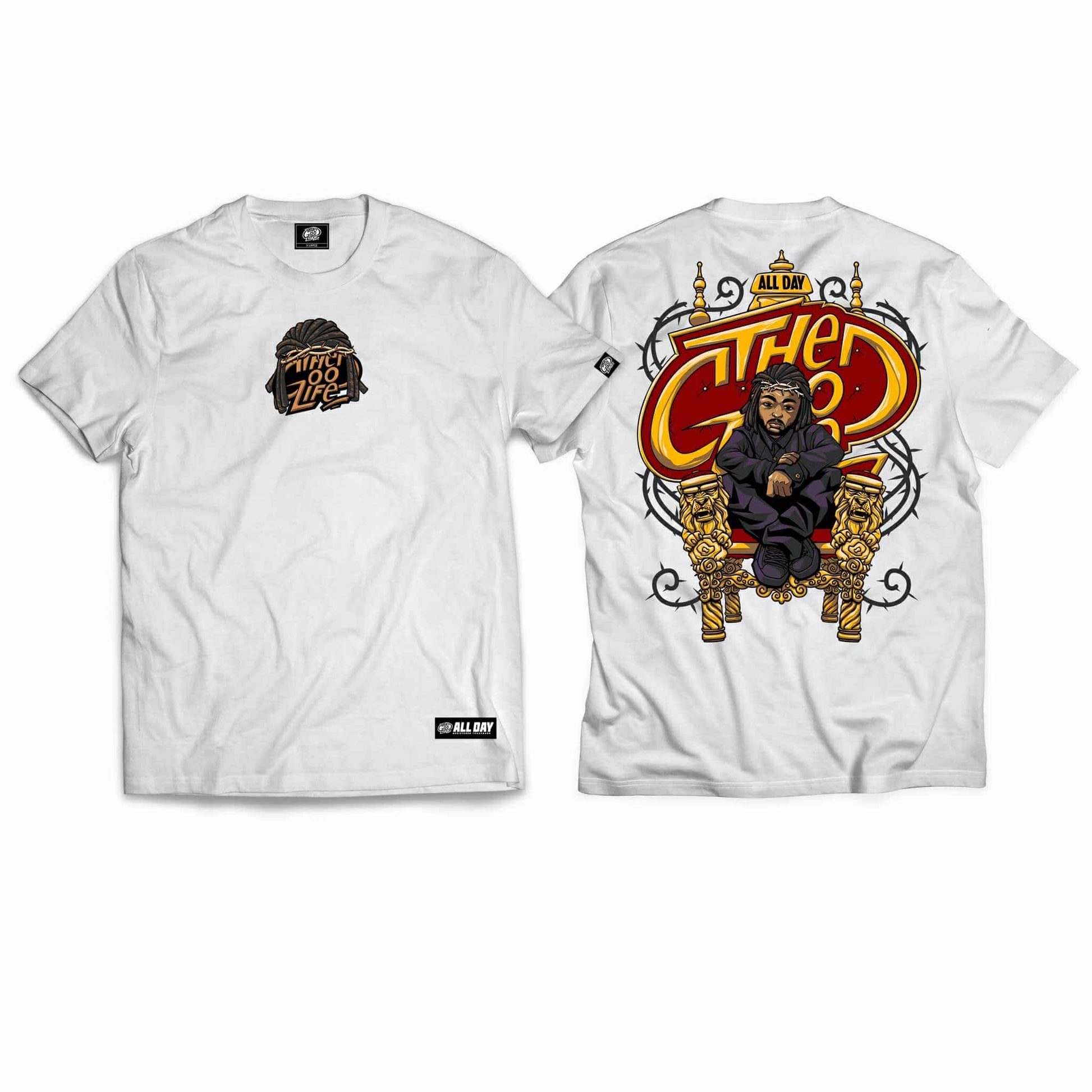 K. LAMAR (WHITE) T-SHIRT