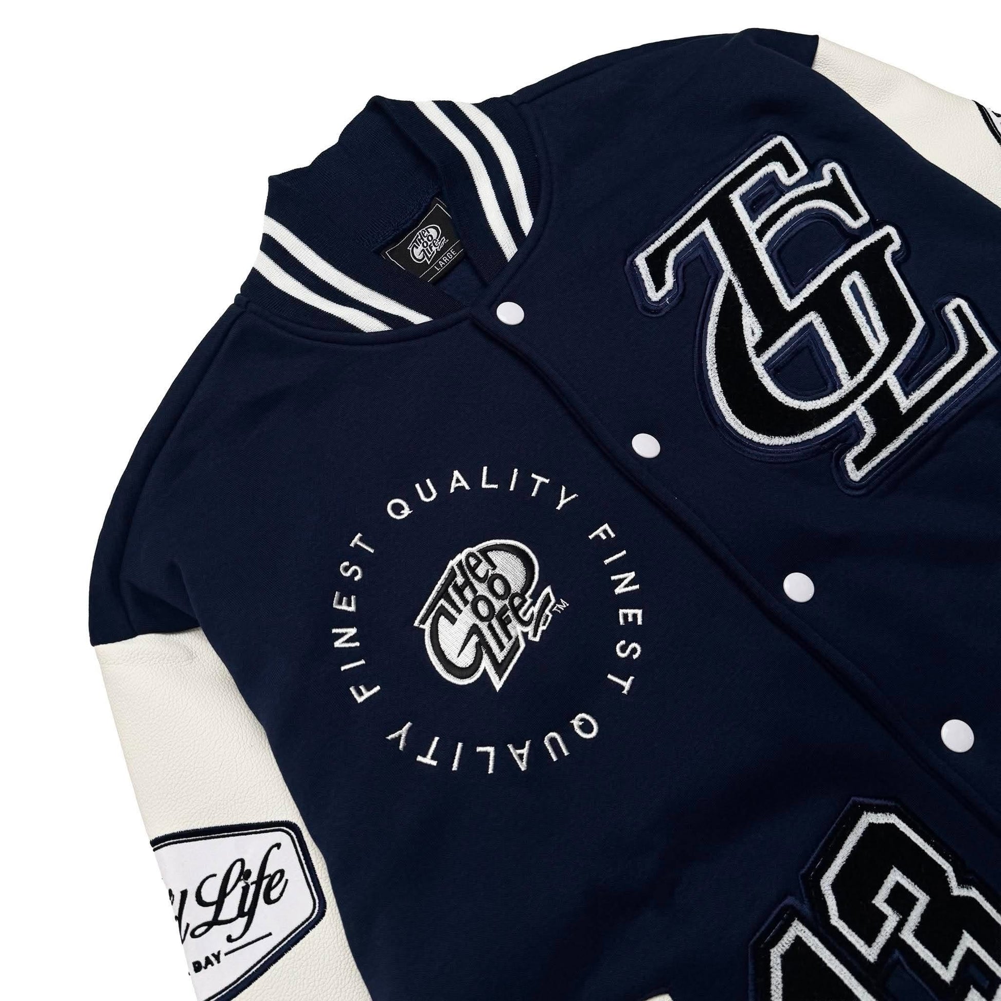 LEGACY PATCH '13 (NAVY/WHITE) VARSITY JACKET