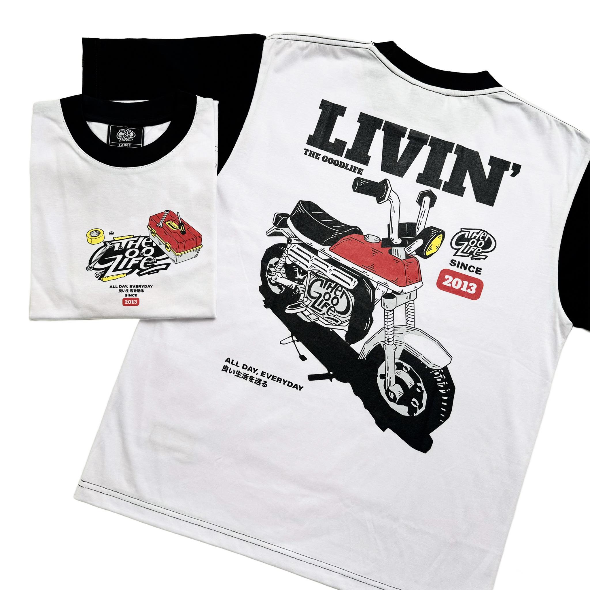LIVIN (2TONE) T-SHIRT