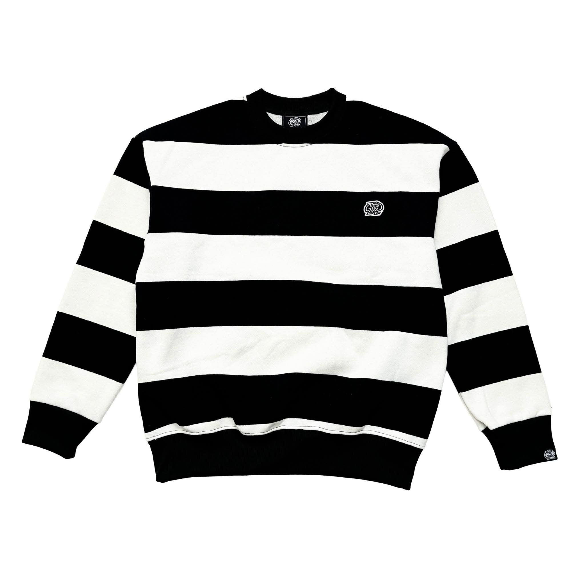 LOGO PATCH STRIPES (BLACK) SWEATSHIRT