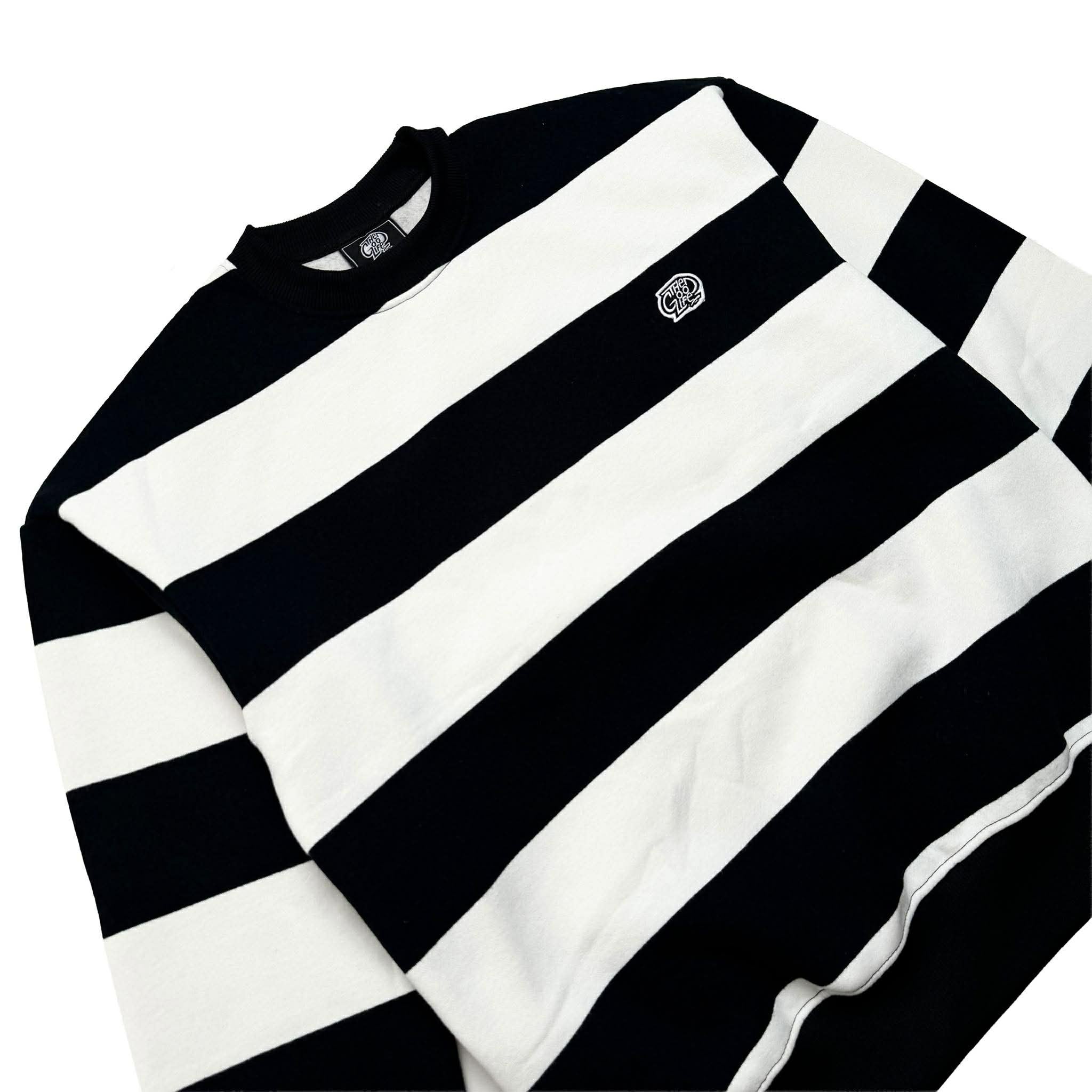 LOGO PATCH STRIPES (BLACK) SWEATSHIRT