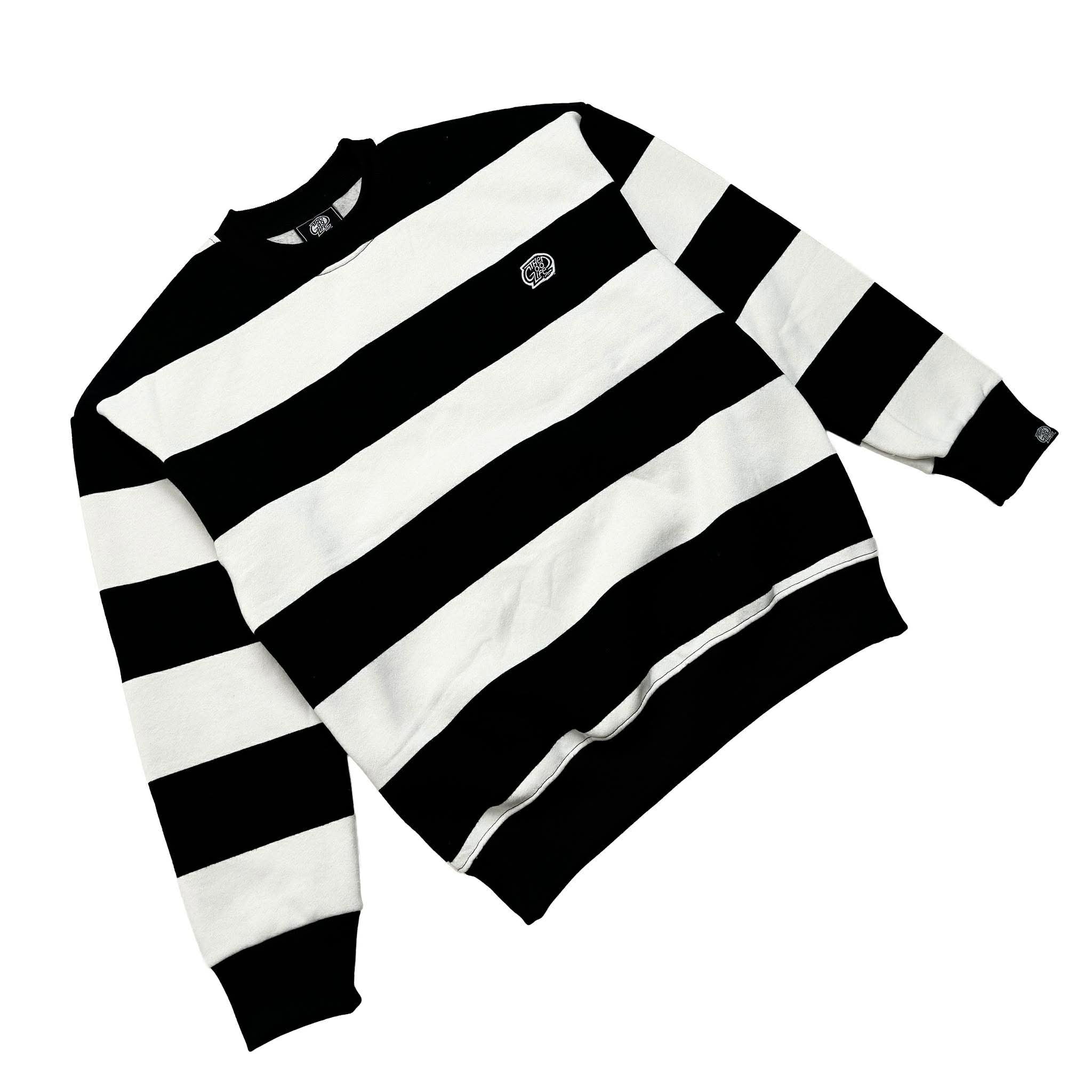 LOGO PATCH STRIPES (BLACK) SWEATSHIRT