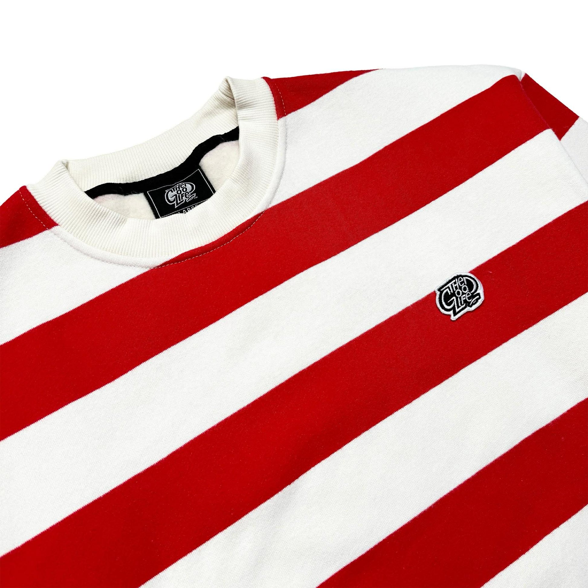 LOGO PATCH STRIPES (RED) SWEATSHIRT