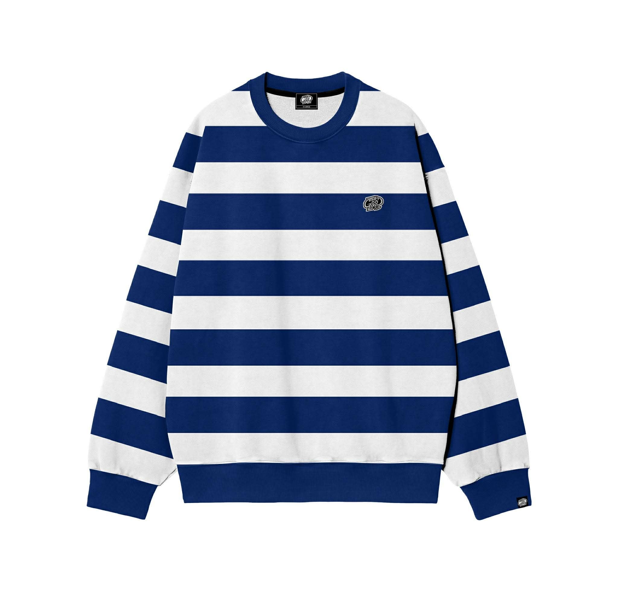 LOGO PATCH STRIPES (MINT/NAVY) SWEATSHIRT