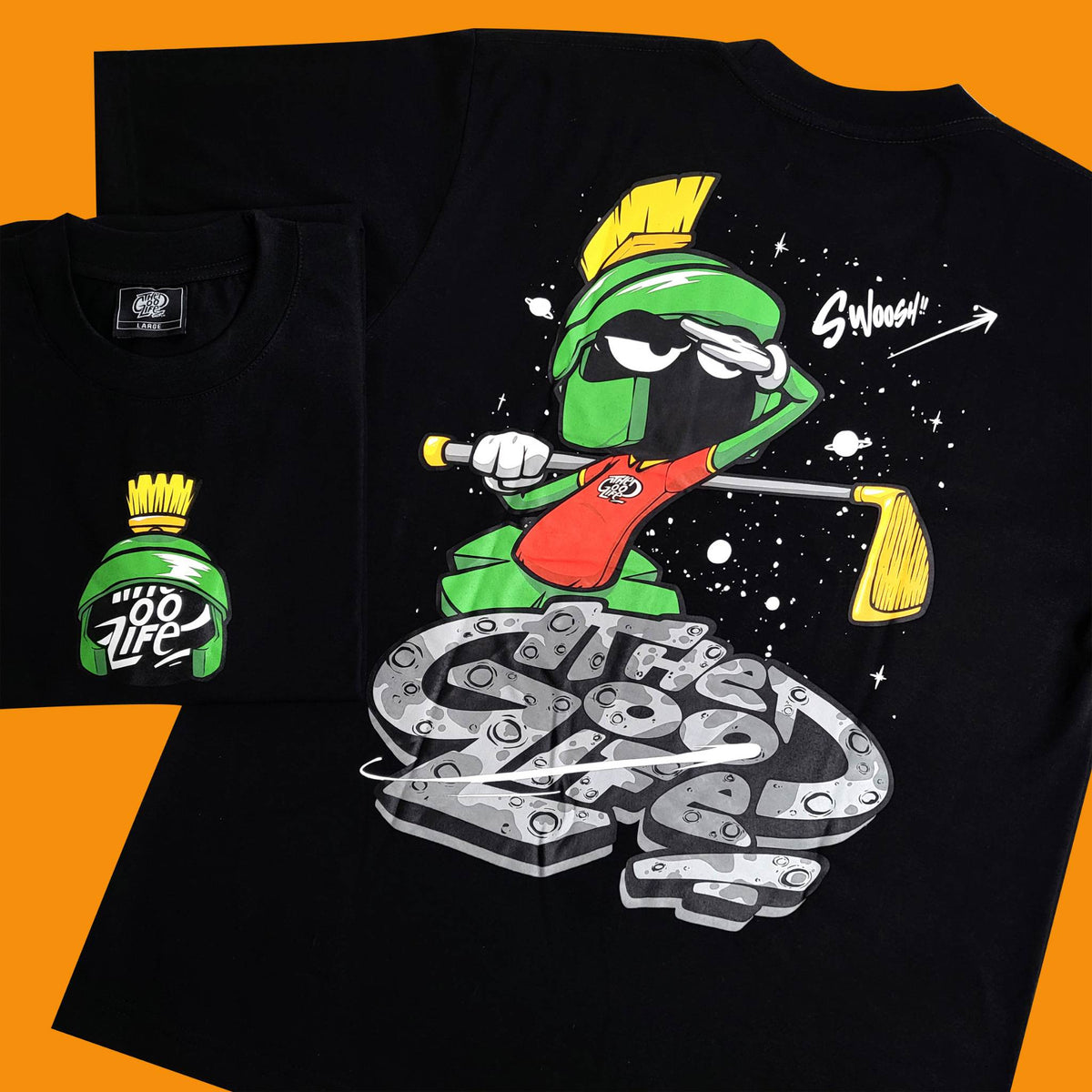 MARTIAN (BLACK) TEE - "TUNE SQUAD v2"