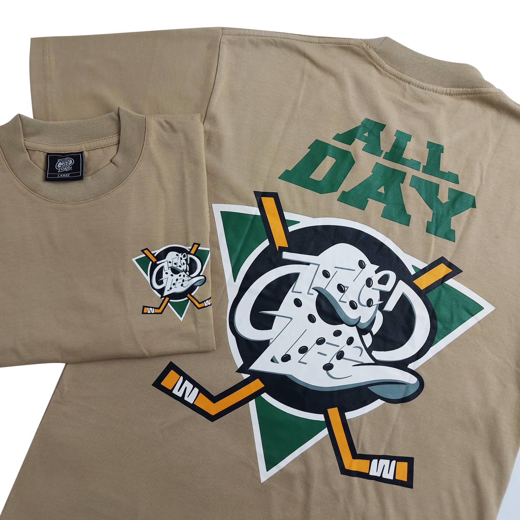 MIGHTY DUCKS (KHAKI) T-SHIRT
