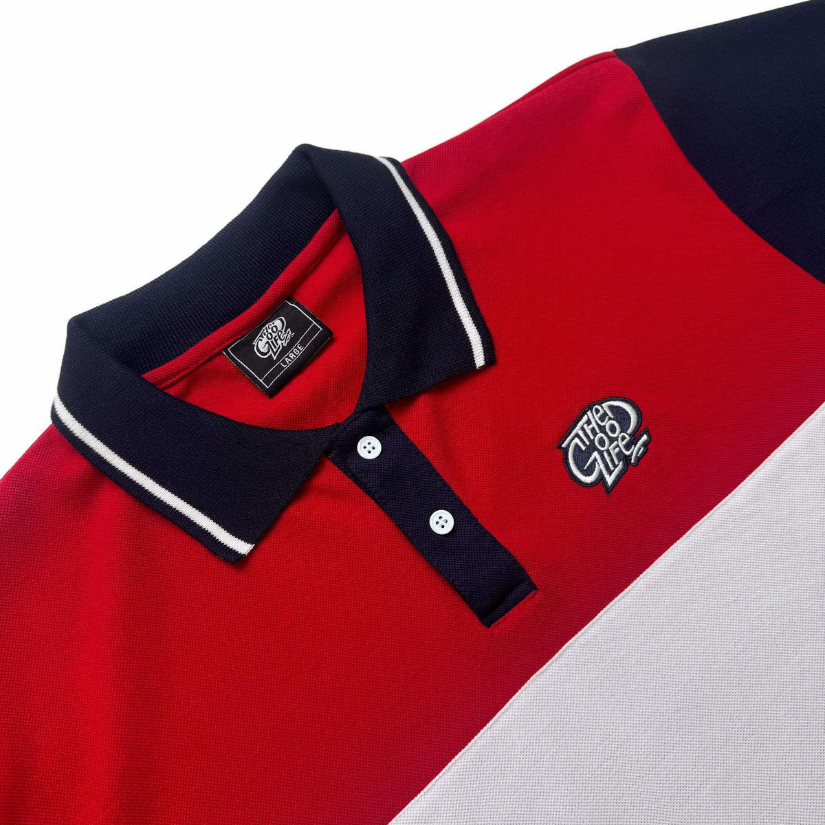 “LINING” (NAVY/RED) POLO SHIRT