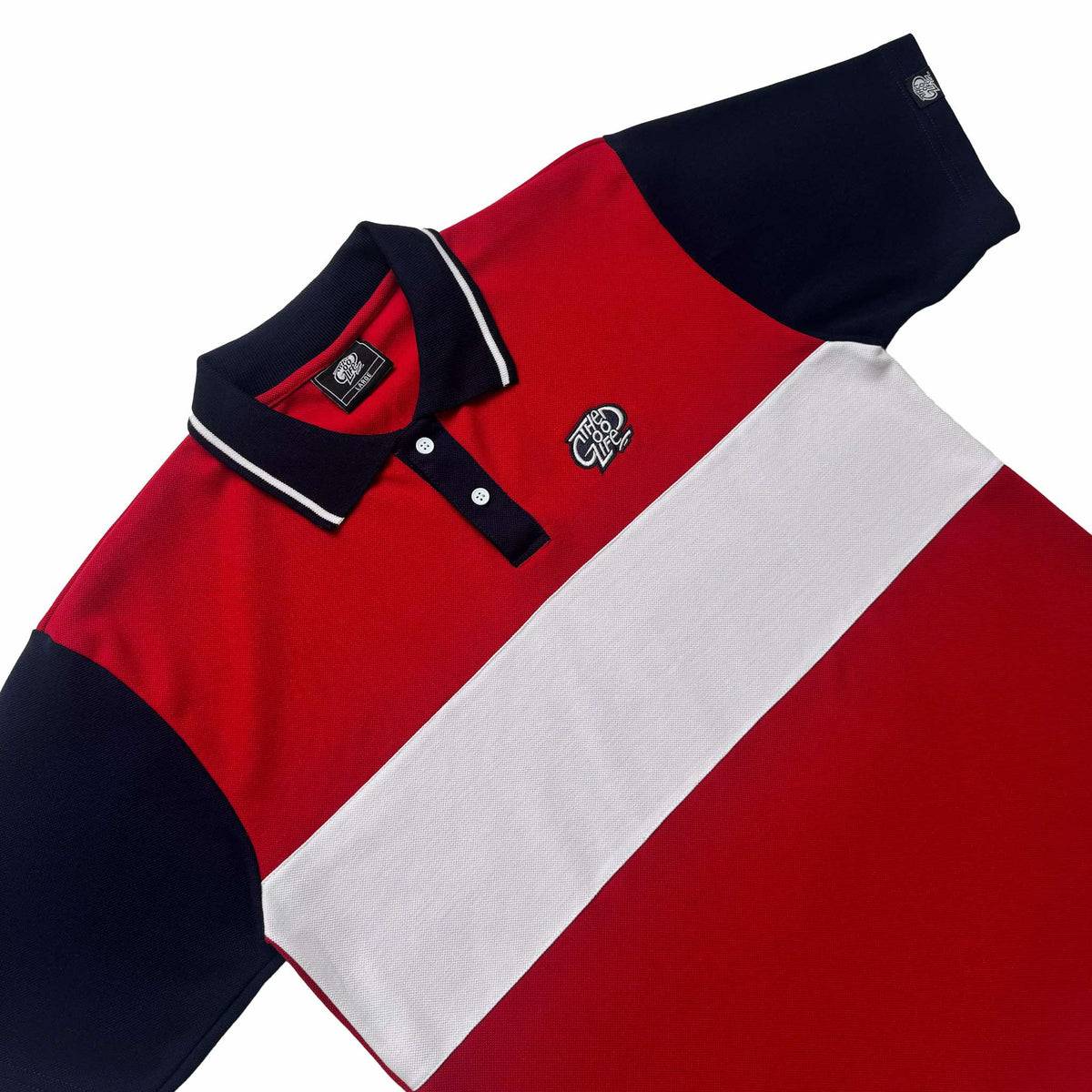 “LINING” (NAVY/RED) POLO SHIRT