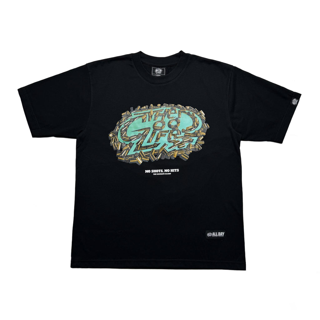 NO SHOTS (BLACK) T-SHIRT