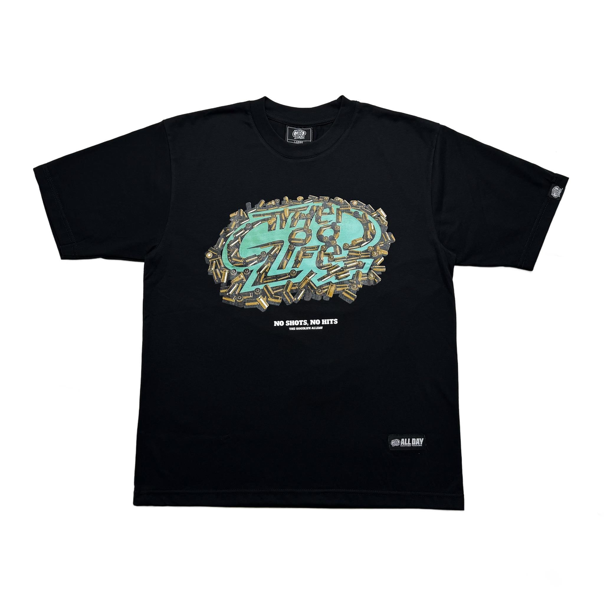 NO SHOTS (BLACK) T-SHIRT