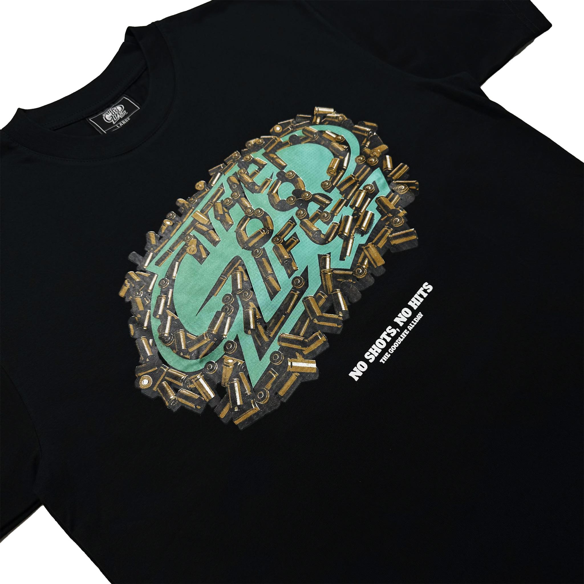 NO SHOTS (BLACK) T-SHIRT