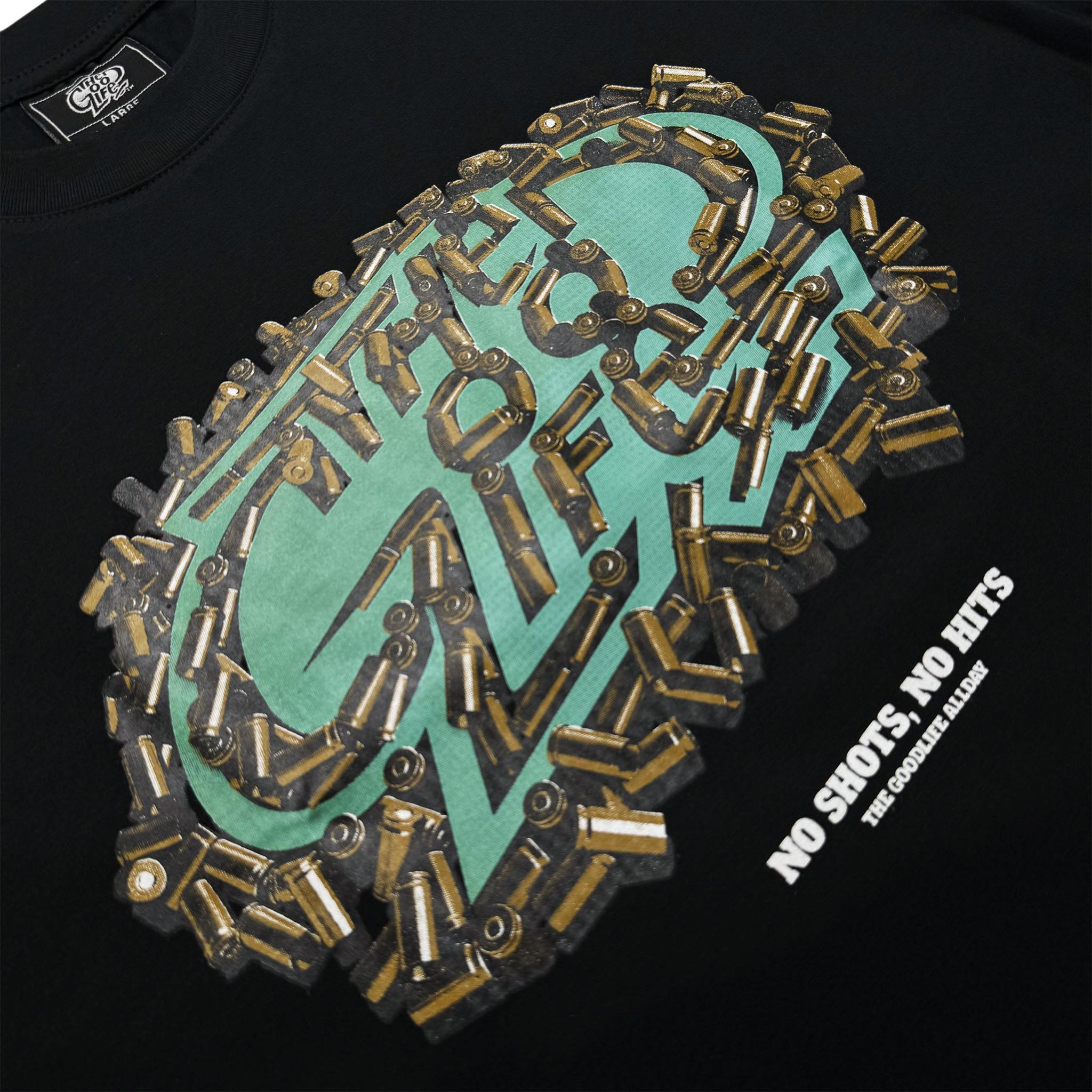 NO SHOTS (BLACK) T-SHIRT