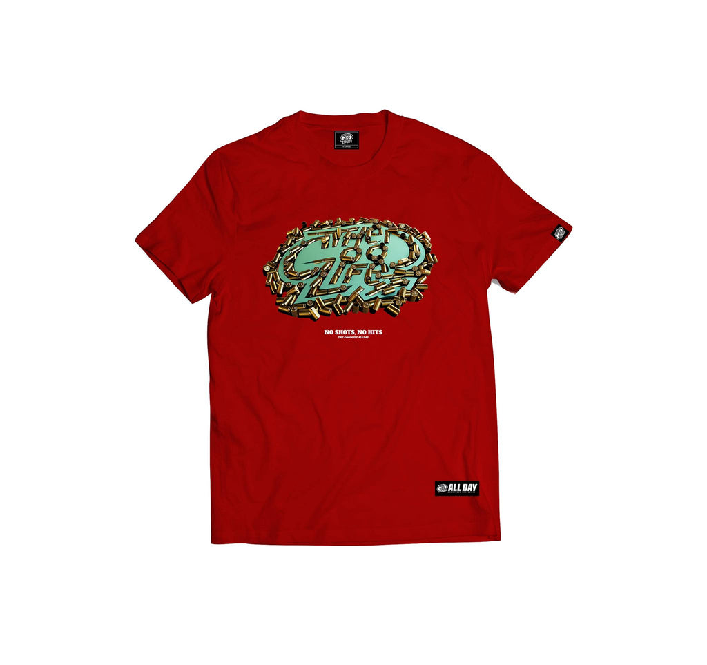 NO SHOTS (RED) T-SHIRT