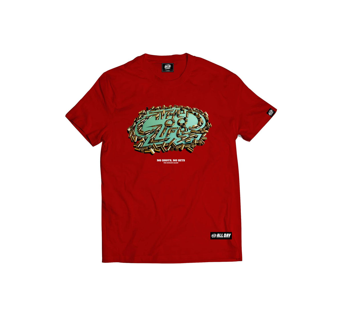 NO SHOTS (RED) T-SHIRT