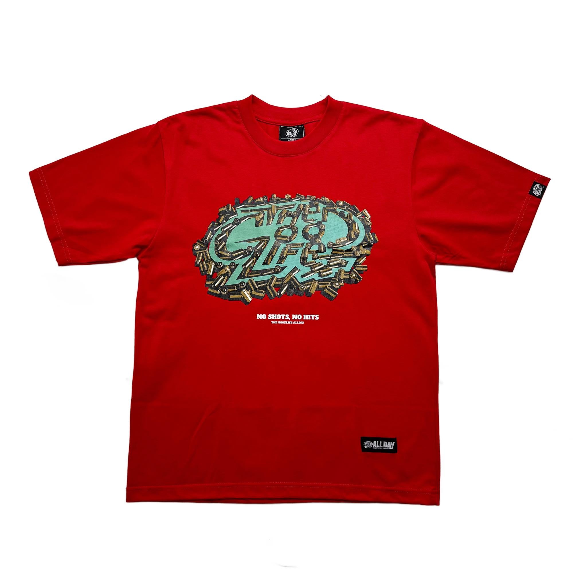 NO SHOTS (RED) T-SHIRT