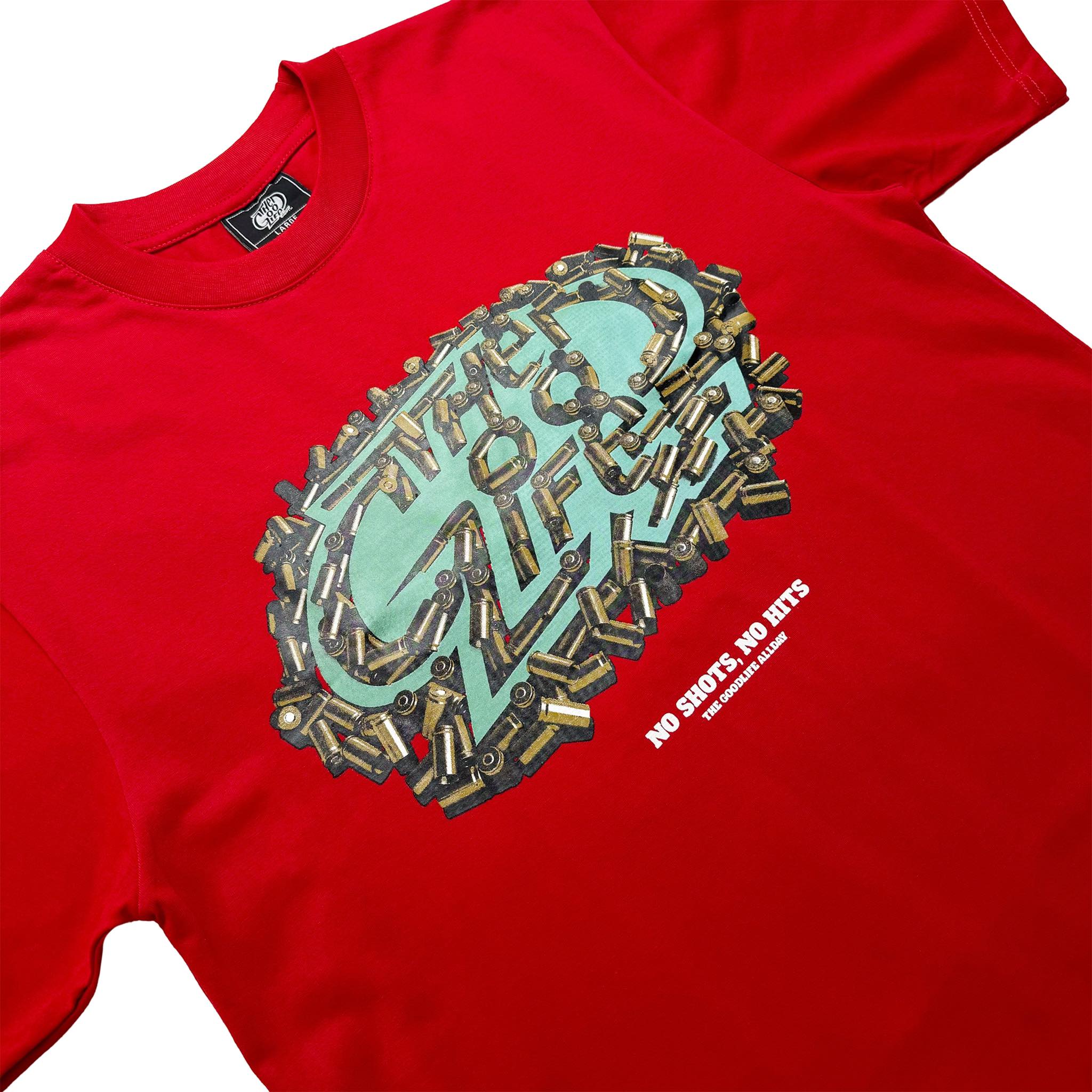 NO SHOTS (RED) T-SHIRT
