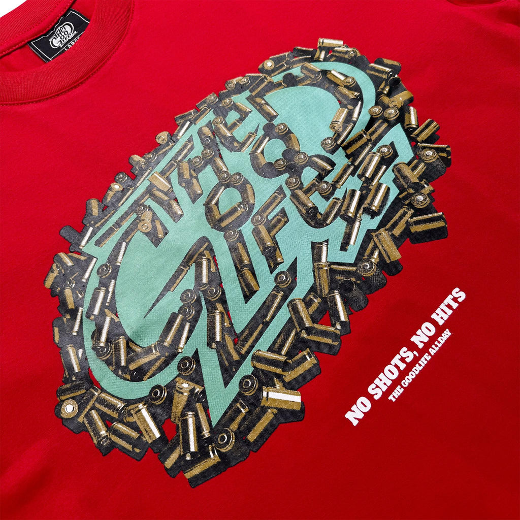 NO SHOTS (RED) T-SHIRT