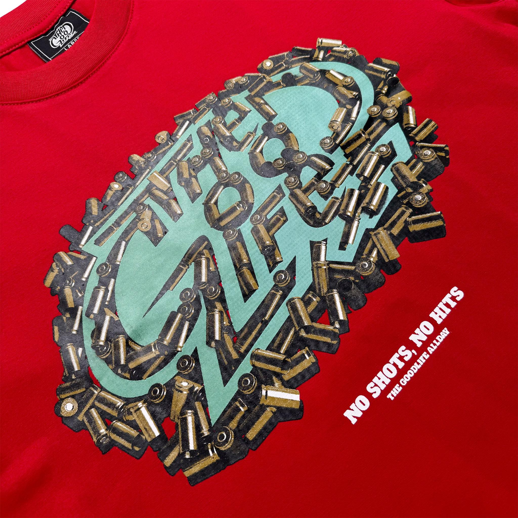 NO SHOTS (RED) T-SHIRT