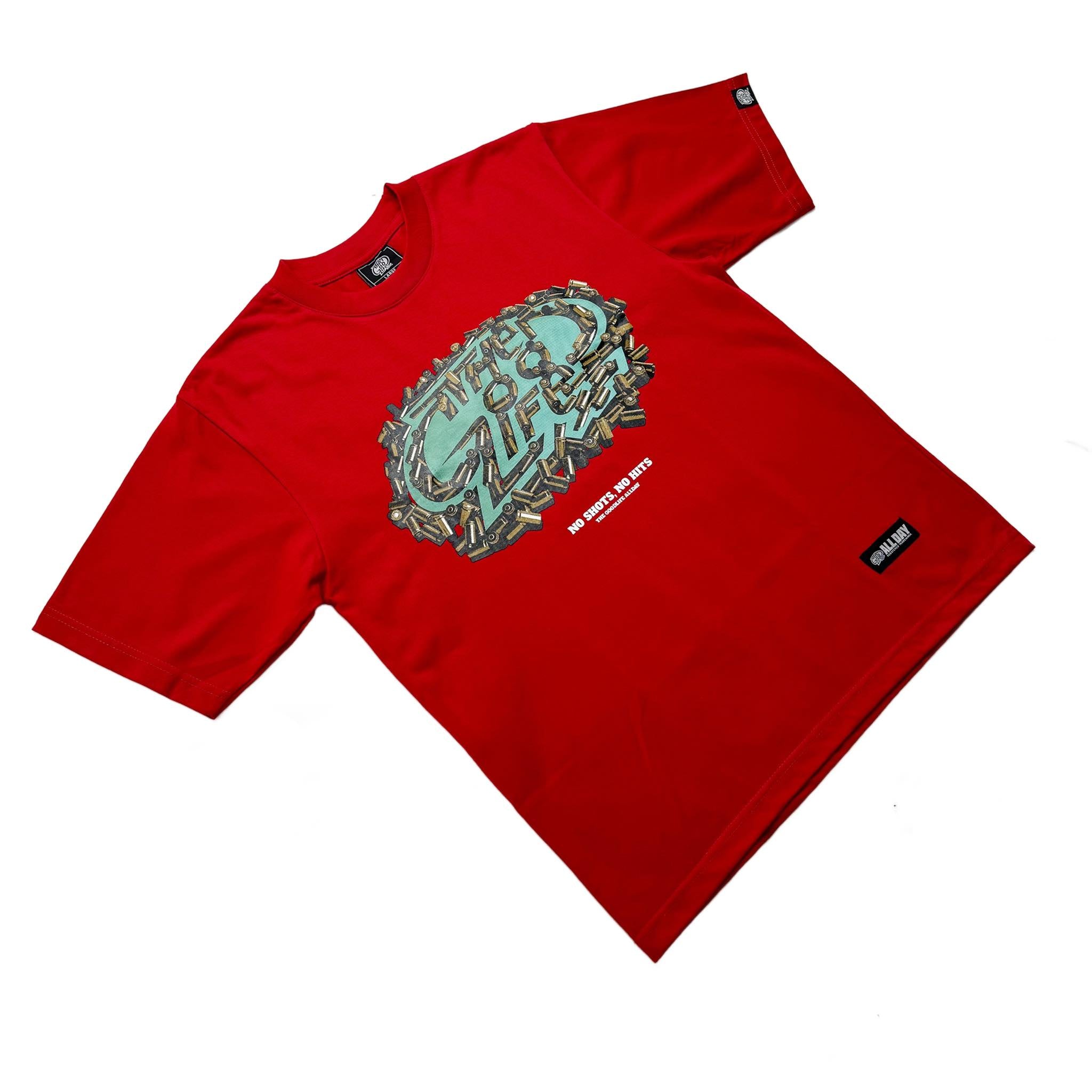 NO SHOTS (RED) T-SHIRT