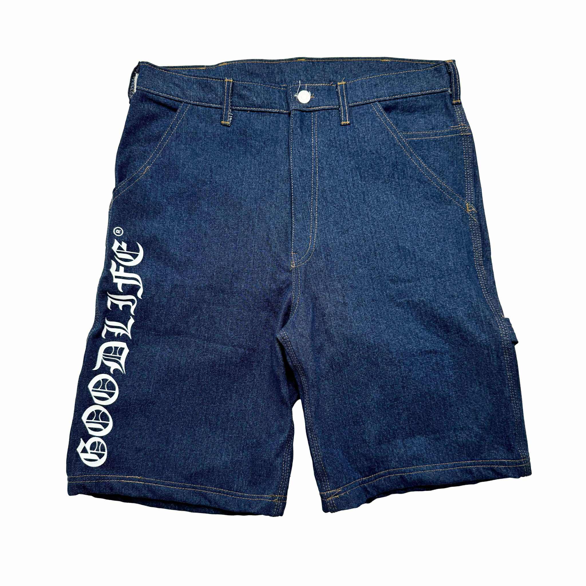OLD ENGLISH (NAVY) DENIM JORTS