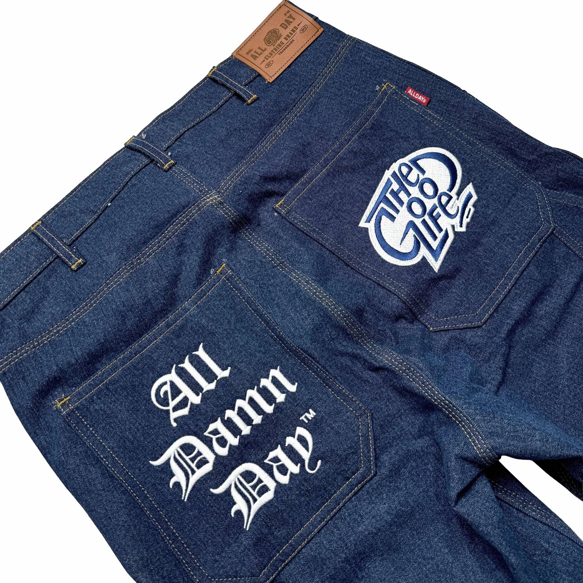 OLD ENGLISH (NAVY) DENIM JORTS