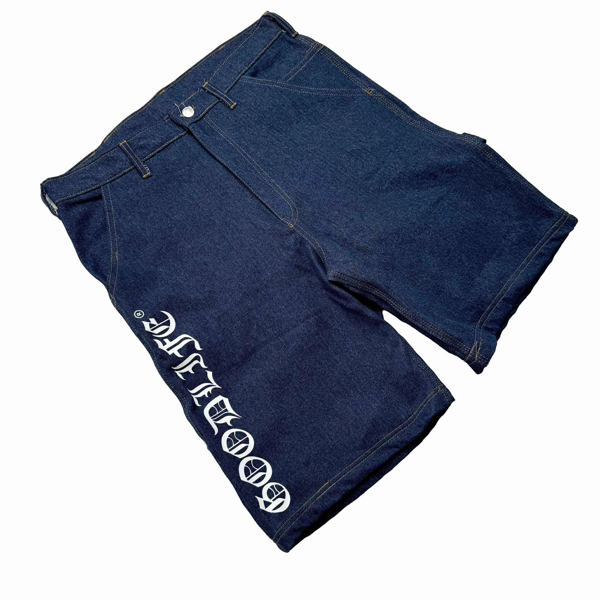 OLD ENGLISH (NAVY) DENIM JORTS