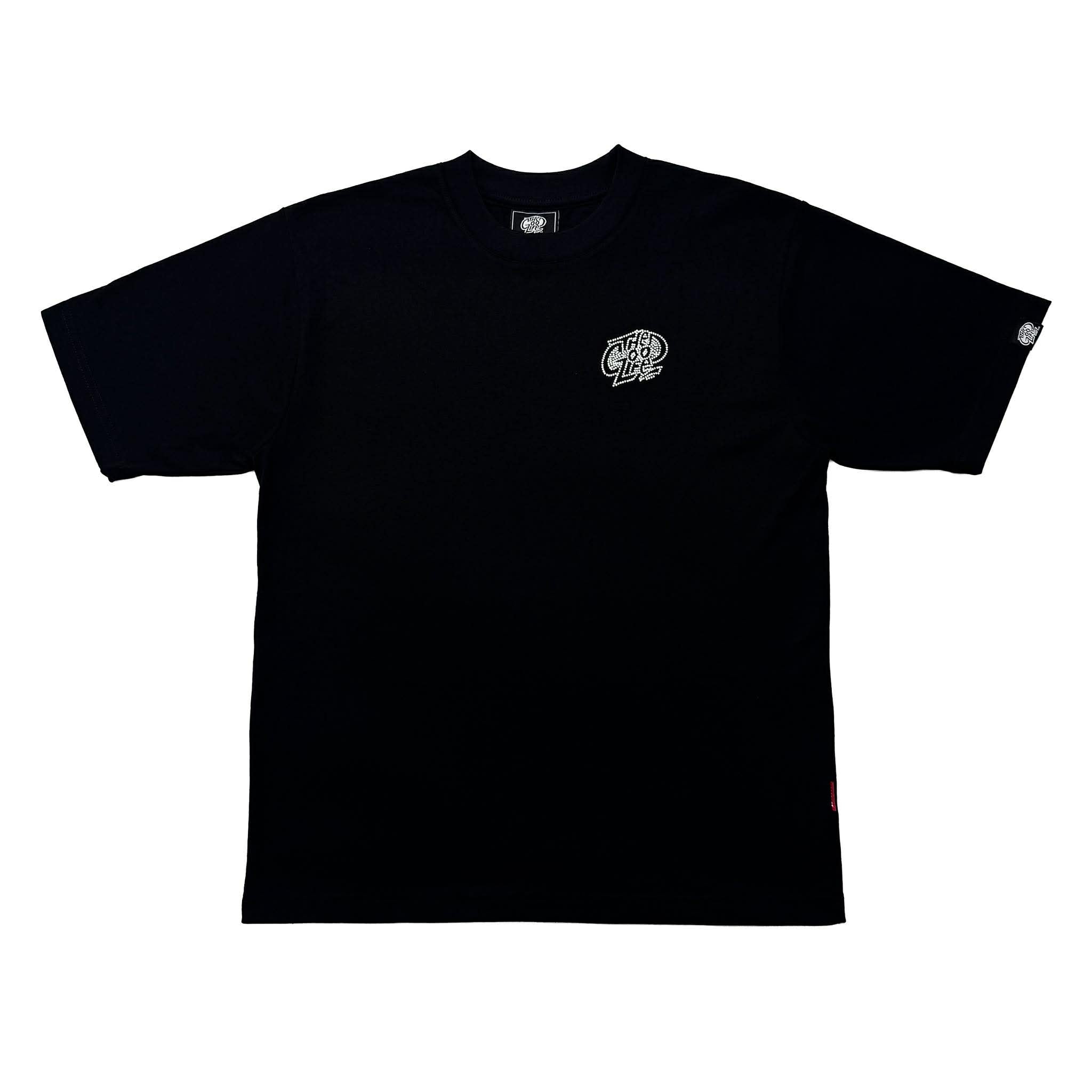 OG LOGO "RHINESTONE" (BLACK) T-SHIRT