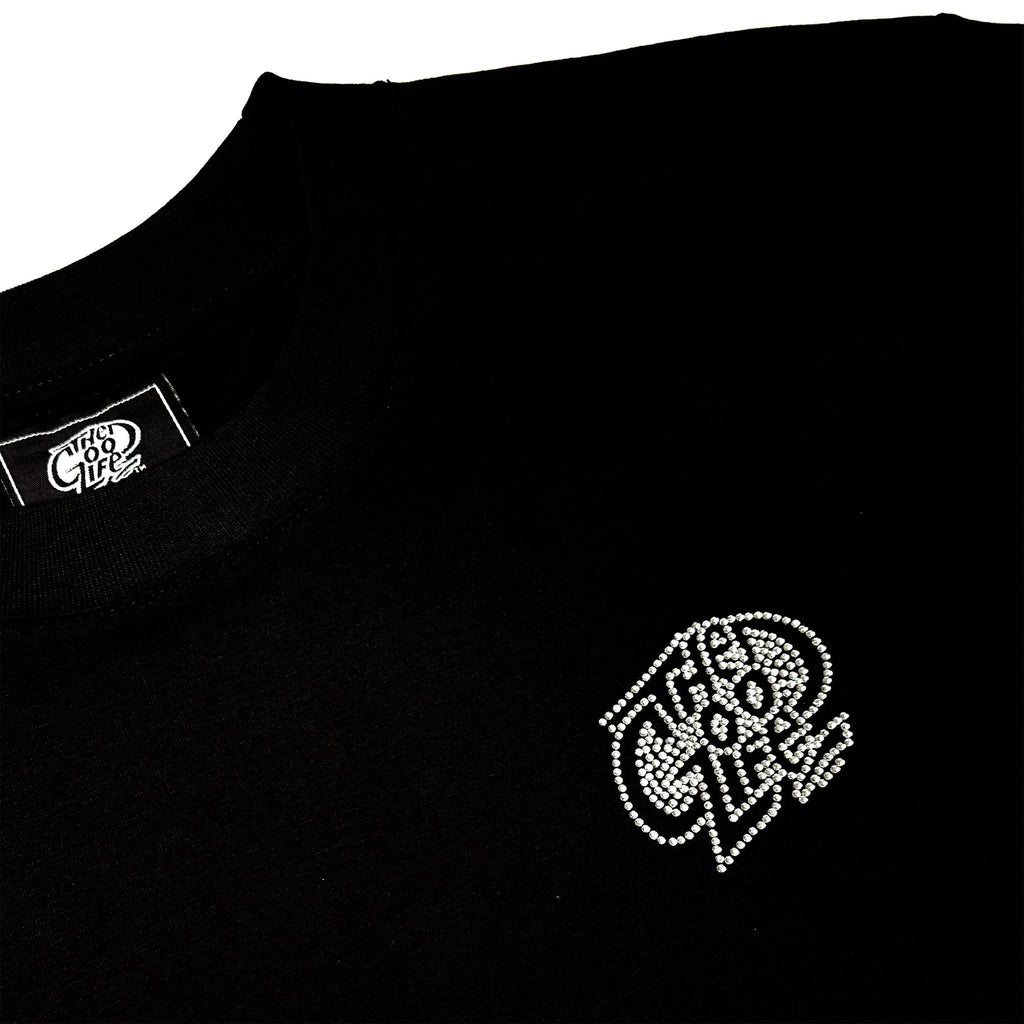 OG LOGO "RHINESTONE" (BLACK) T-SHIRT