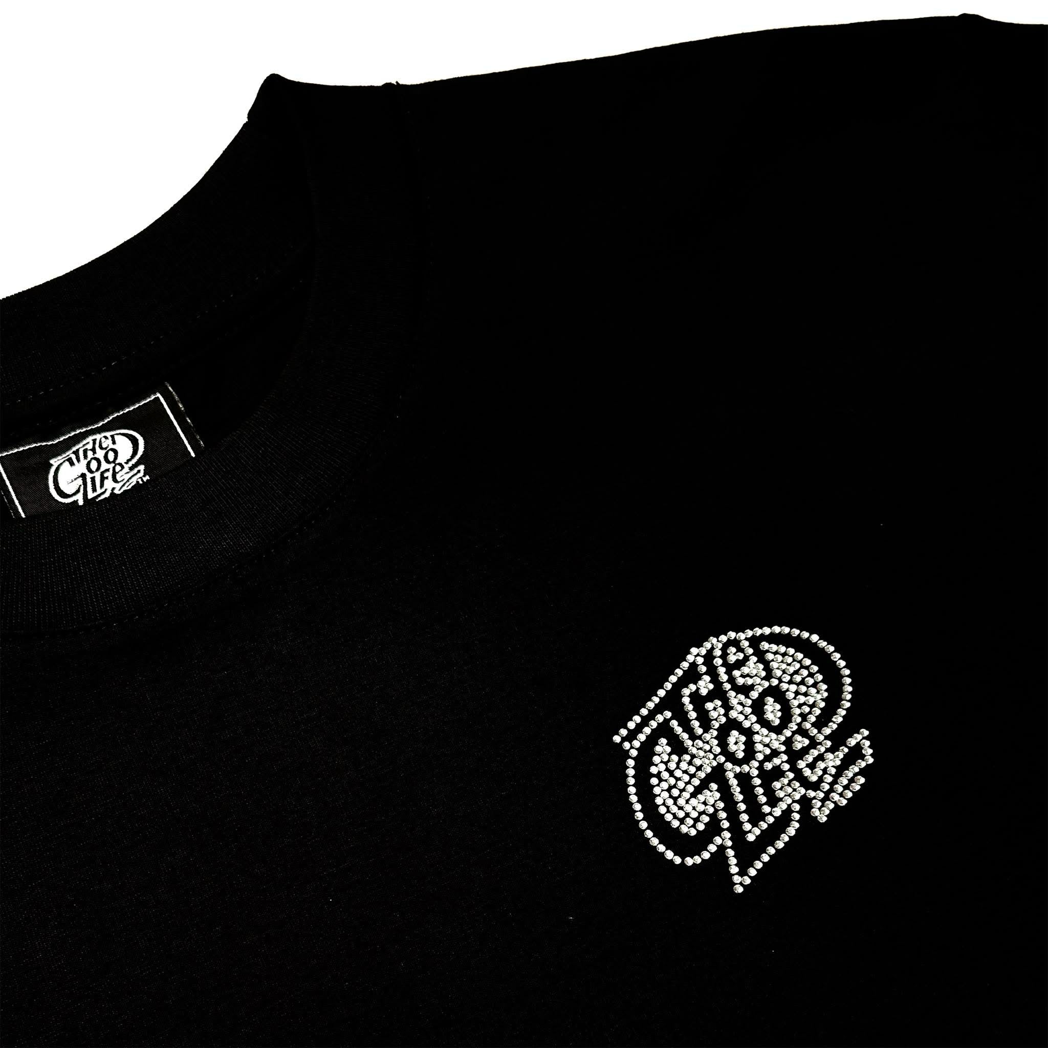OG LOGO "RHINESTONE" (BLACK) T-SHIRT