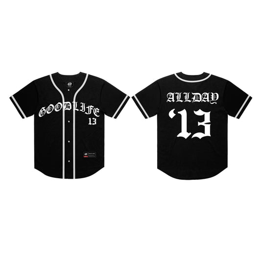 OLD ENGLISH (BLACK) BASEBALL JERSEY